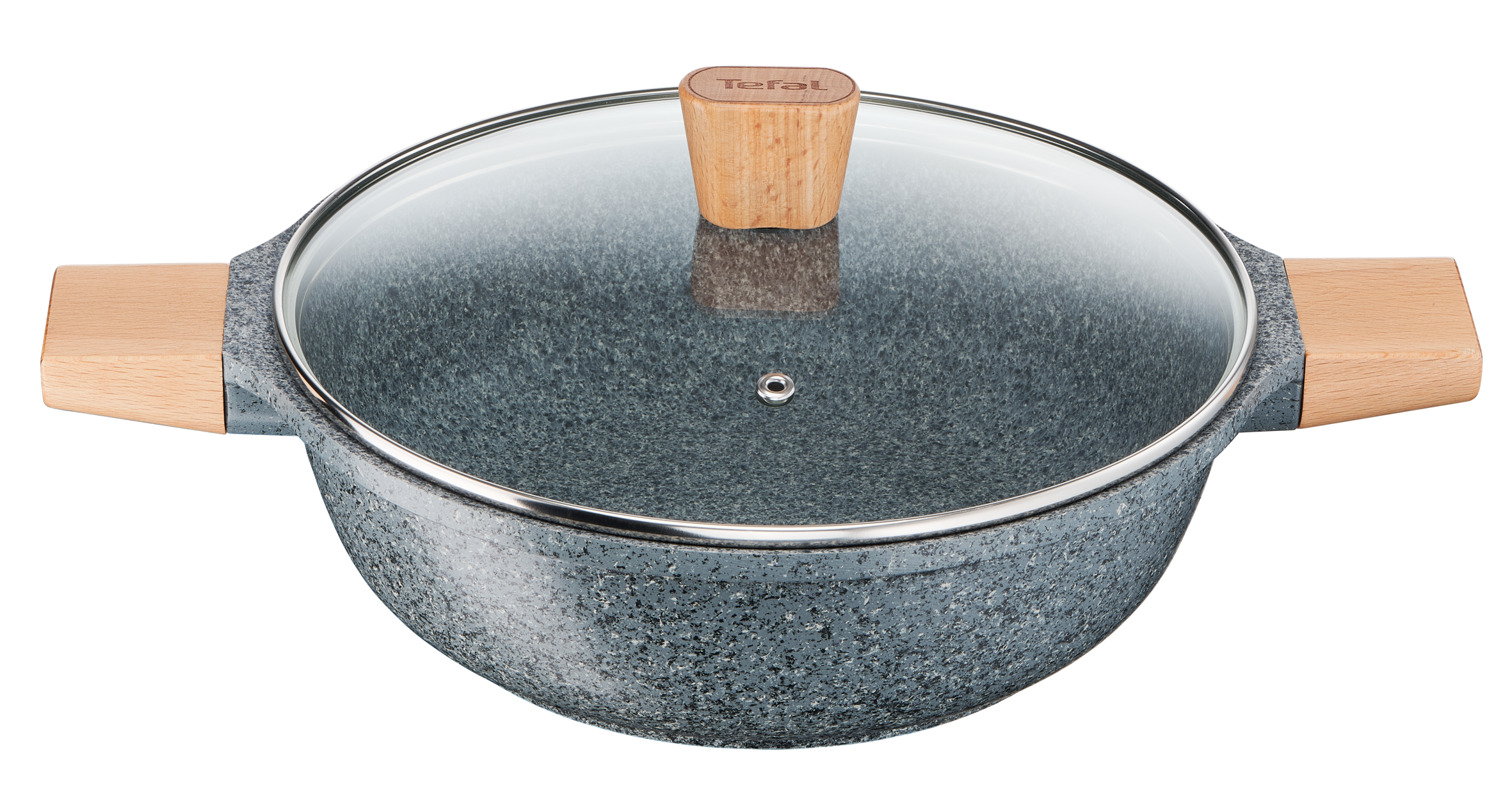 NATURA Granite manche bois Sautoir 24 cm
