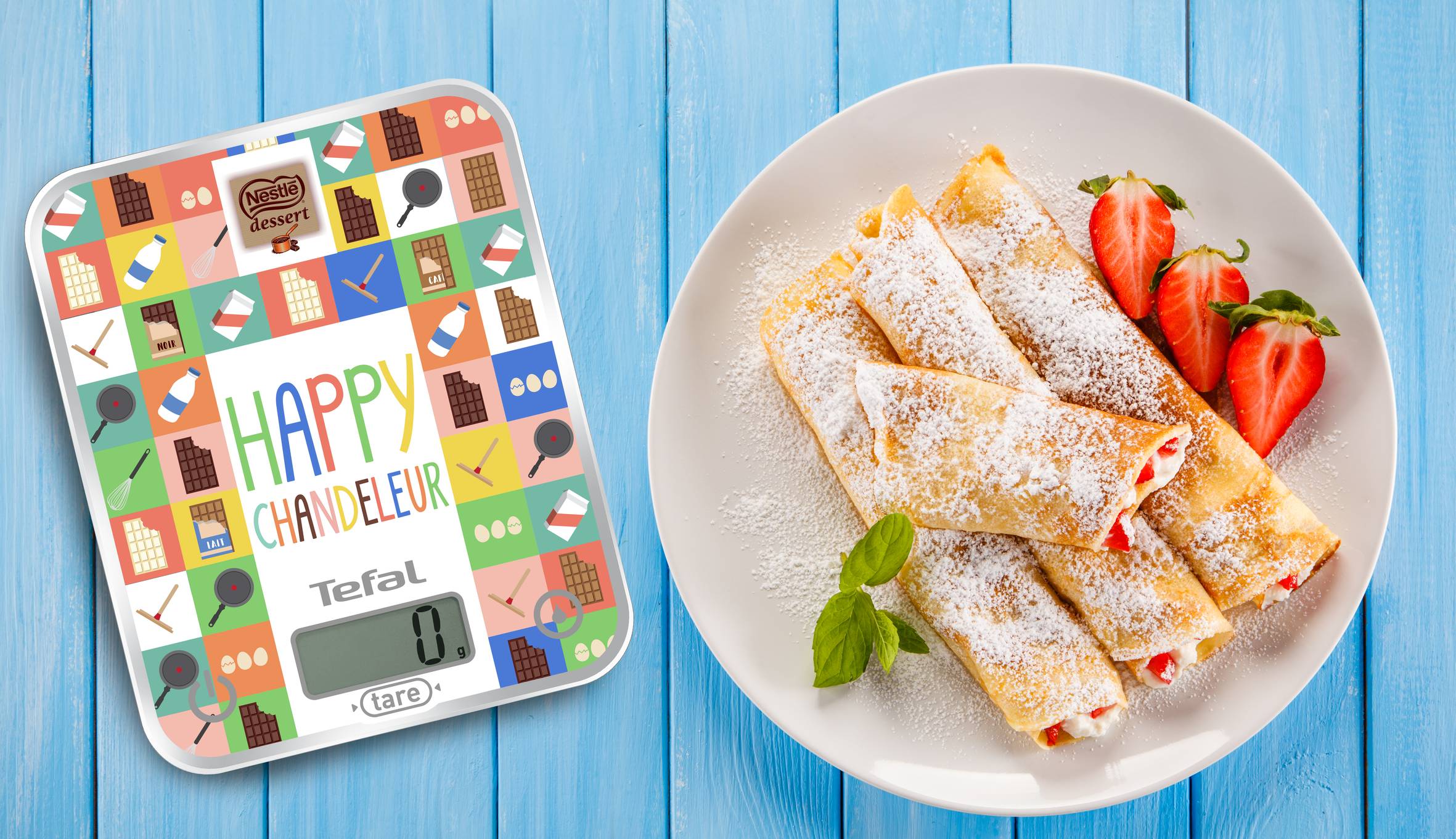 OPTISS DECOR Balance de cuisine Chandeleur