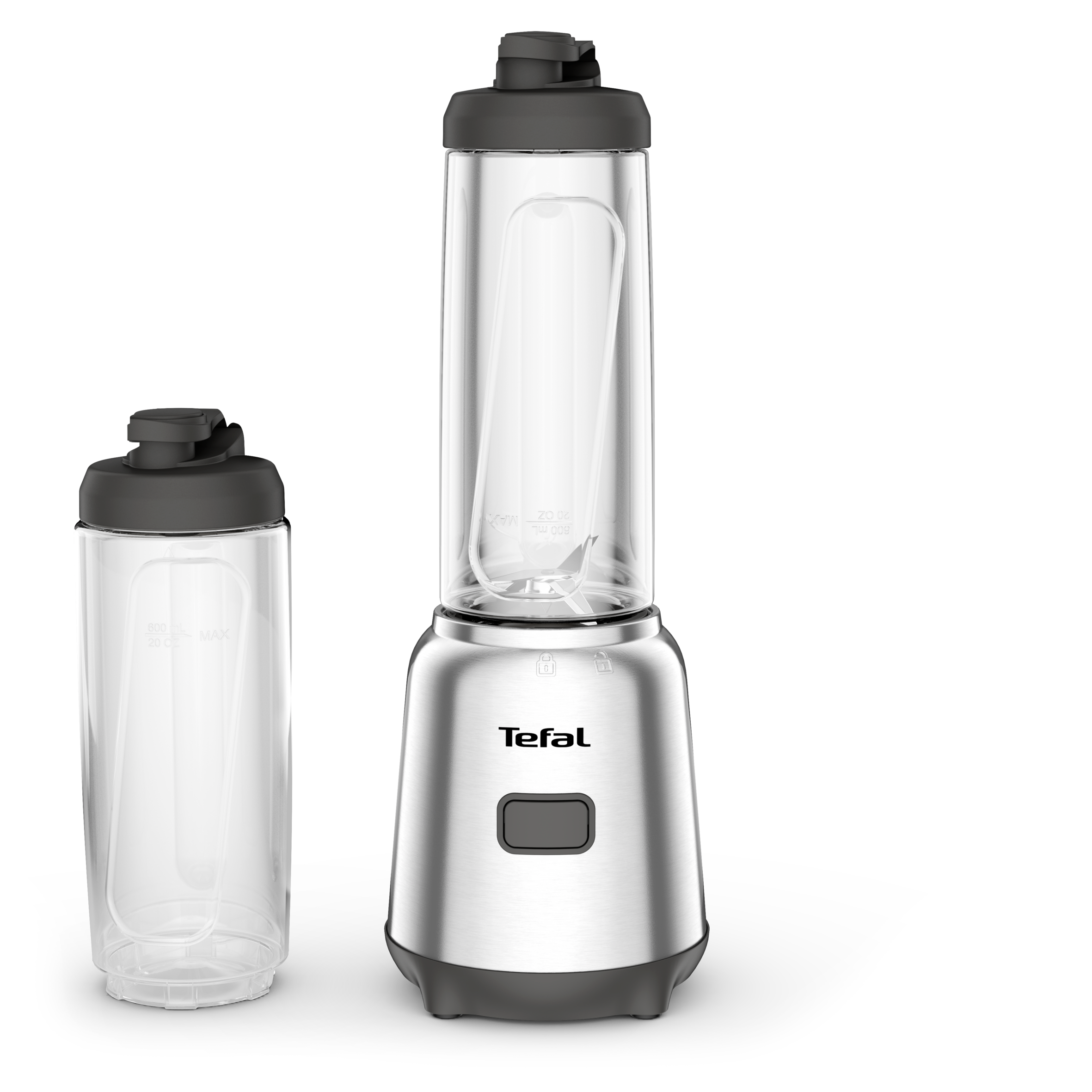 Mix & Move, Blender + 2 bouteilles, Bol Tritan 0,6L, 1 vitesse, 4 lames, 300W