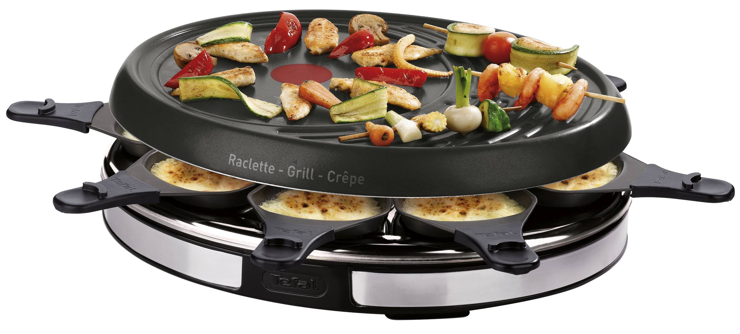 Raclette Inox & Design 8 coupelles