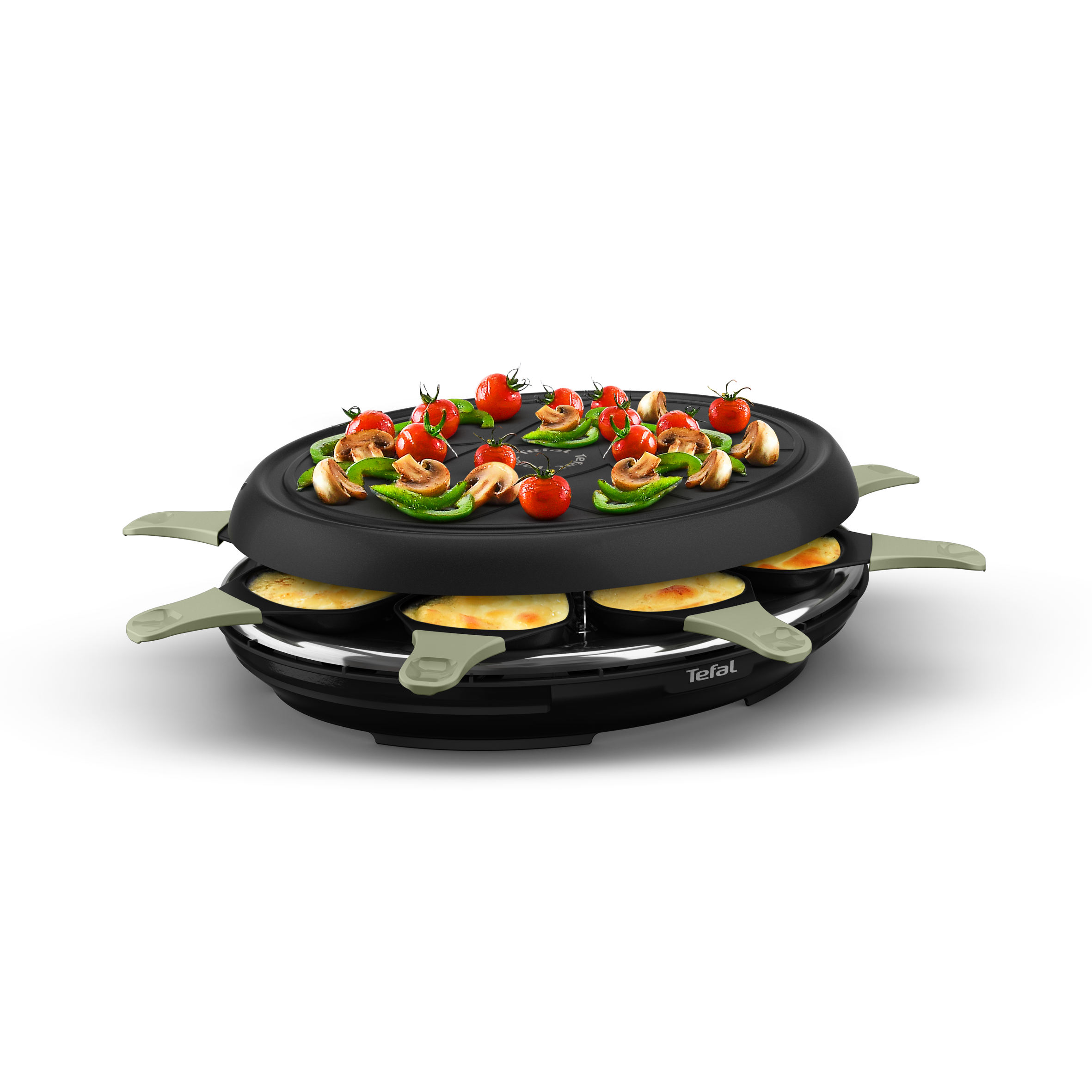 Eco Raclette, Appareil à raclette et gril, Antiadhésif, 8 personnes