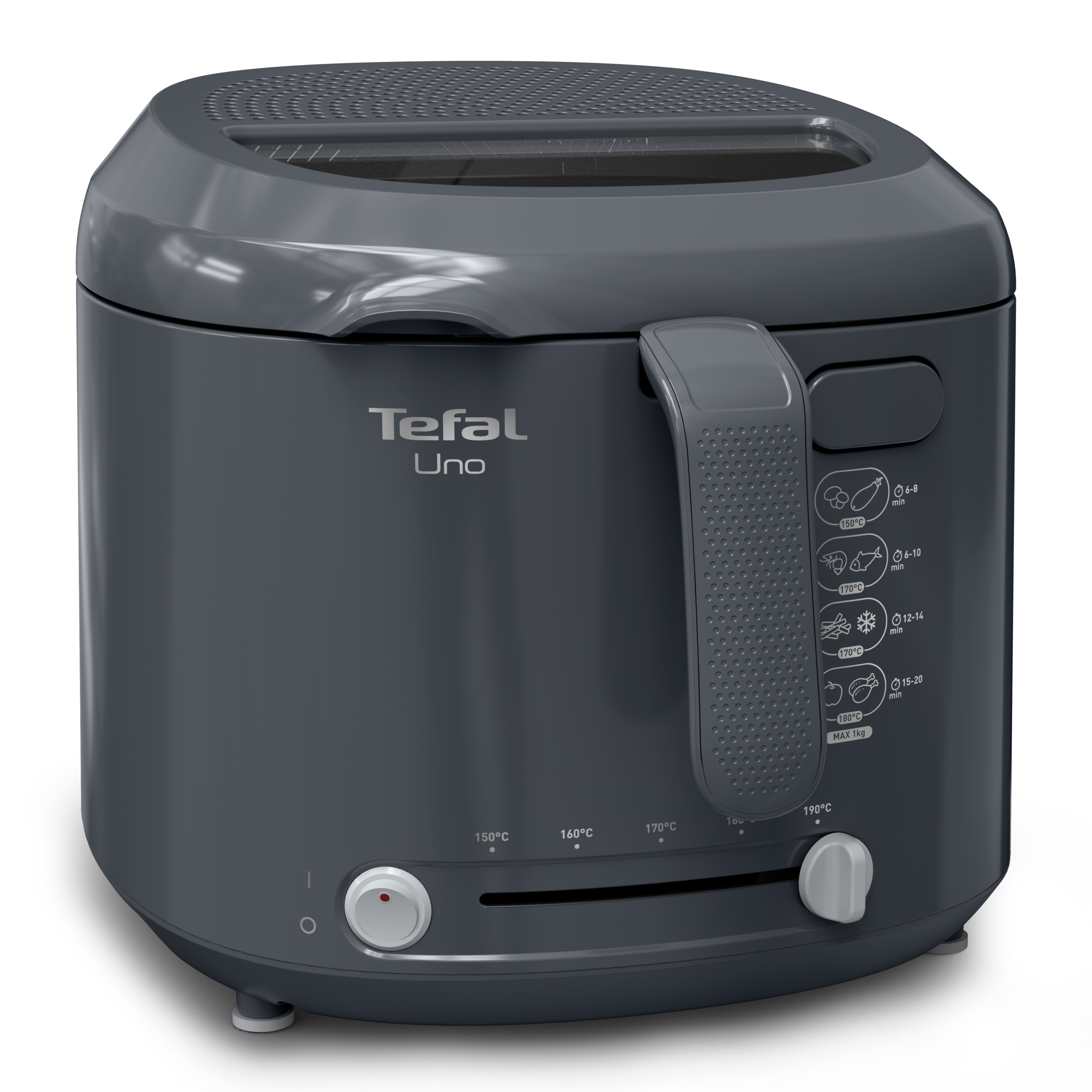 Friteuse Uno, capacité de 1&nbsp;kg, 4&nbsp;personnes, compact