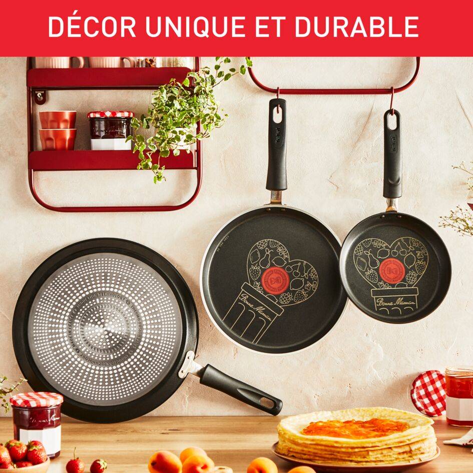 Poêle à crêpes Tefal Bonne Maman 25 cm - Induction