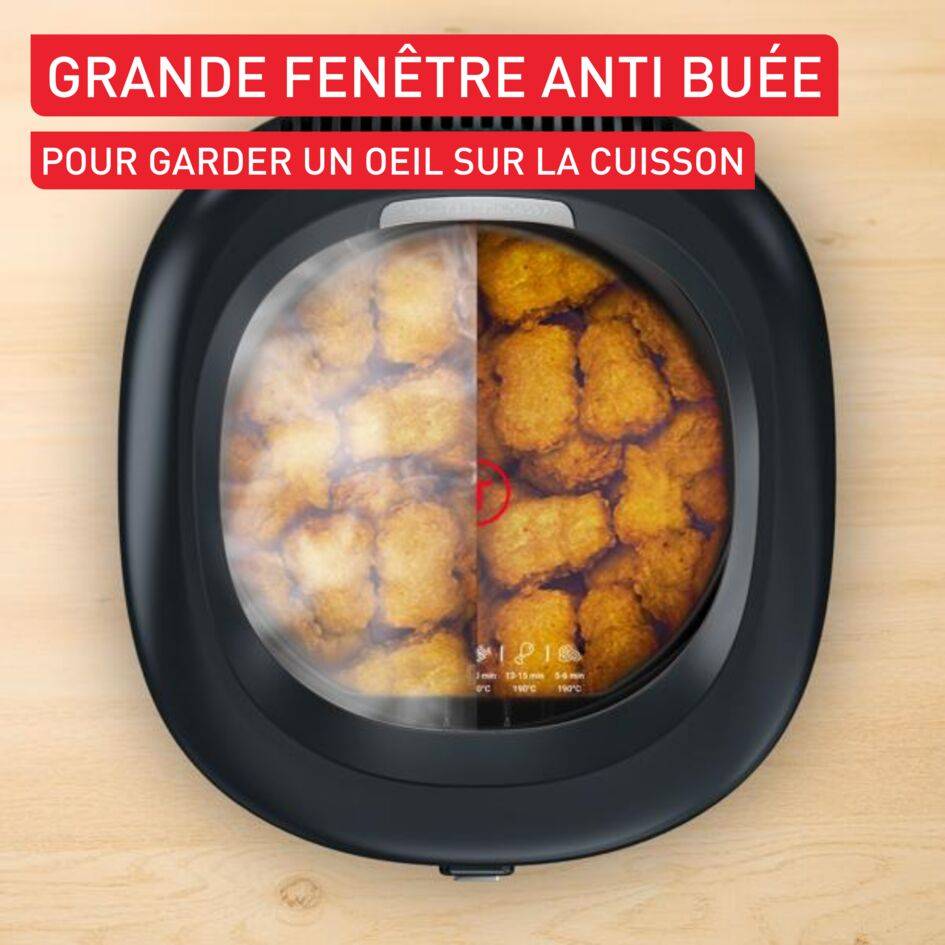 Vision, friteuse, Grande fenêtre pour garder un oeil sur la cuisson