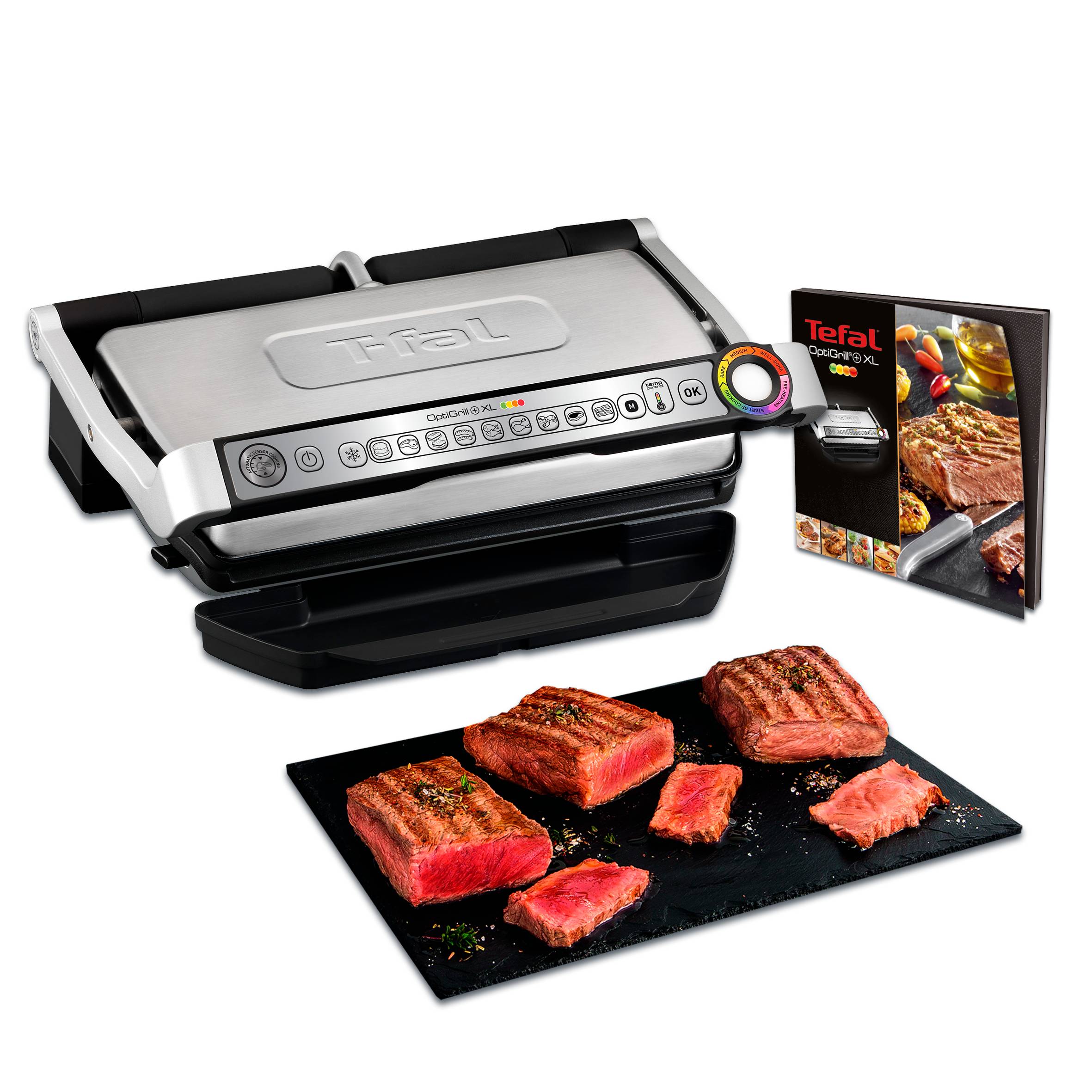 Optigrill+ XL, grill intelligent, 9 programmes, mode manuel, XL jusqu’à 8 personnes