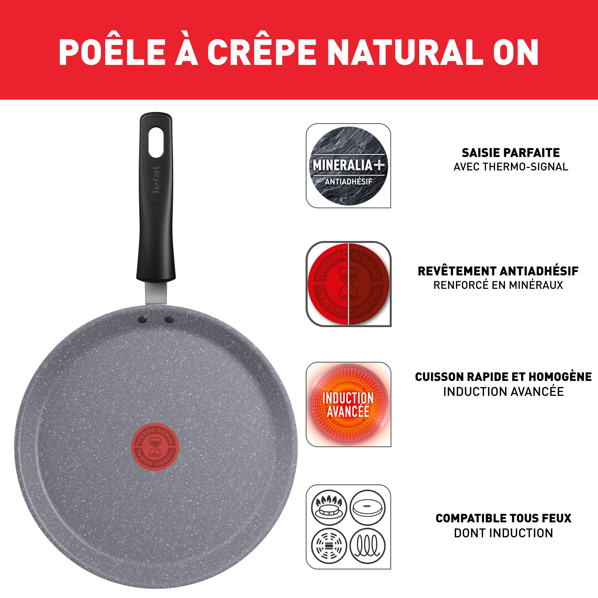 Natural On poêle à crêpe 25cm