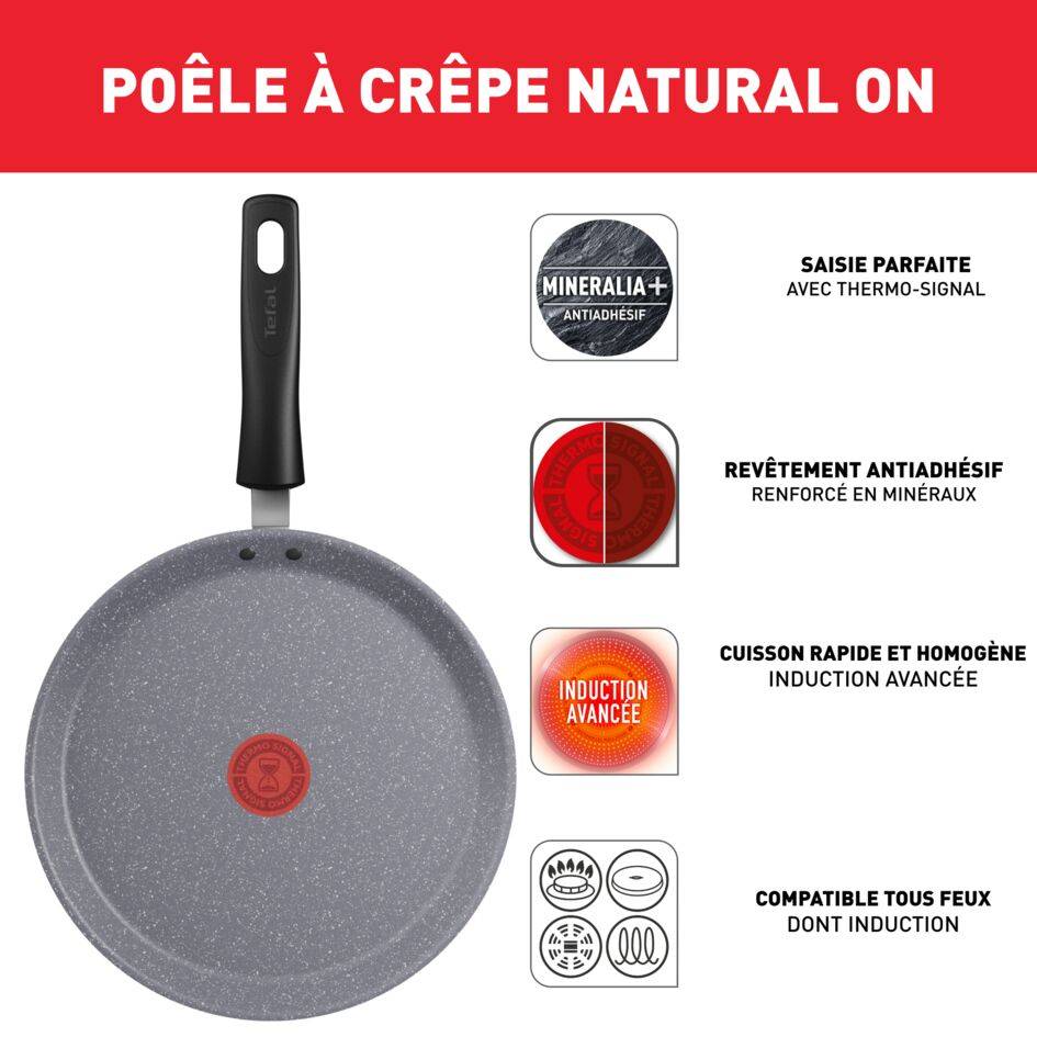 Natural On poêle à crêpe 25cm
