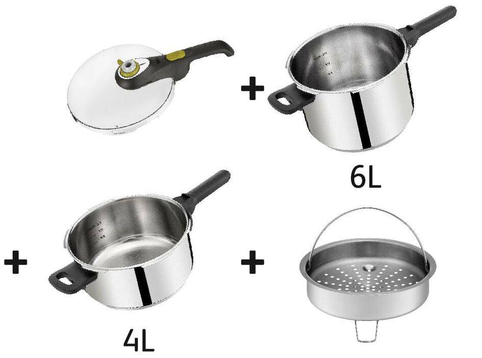 SECURE 5 NEO Set cocotte-minute® 4 L + 6 L + panier