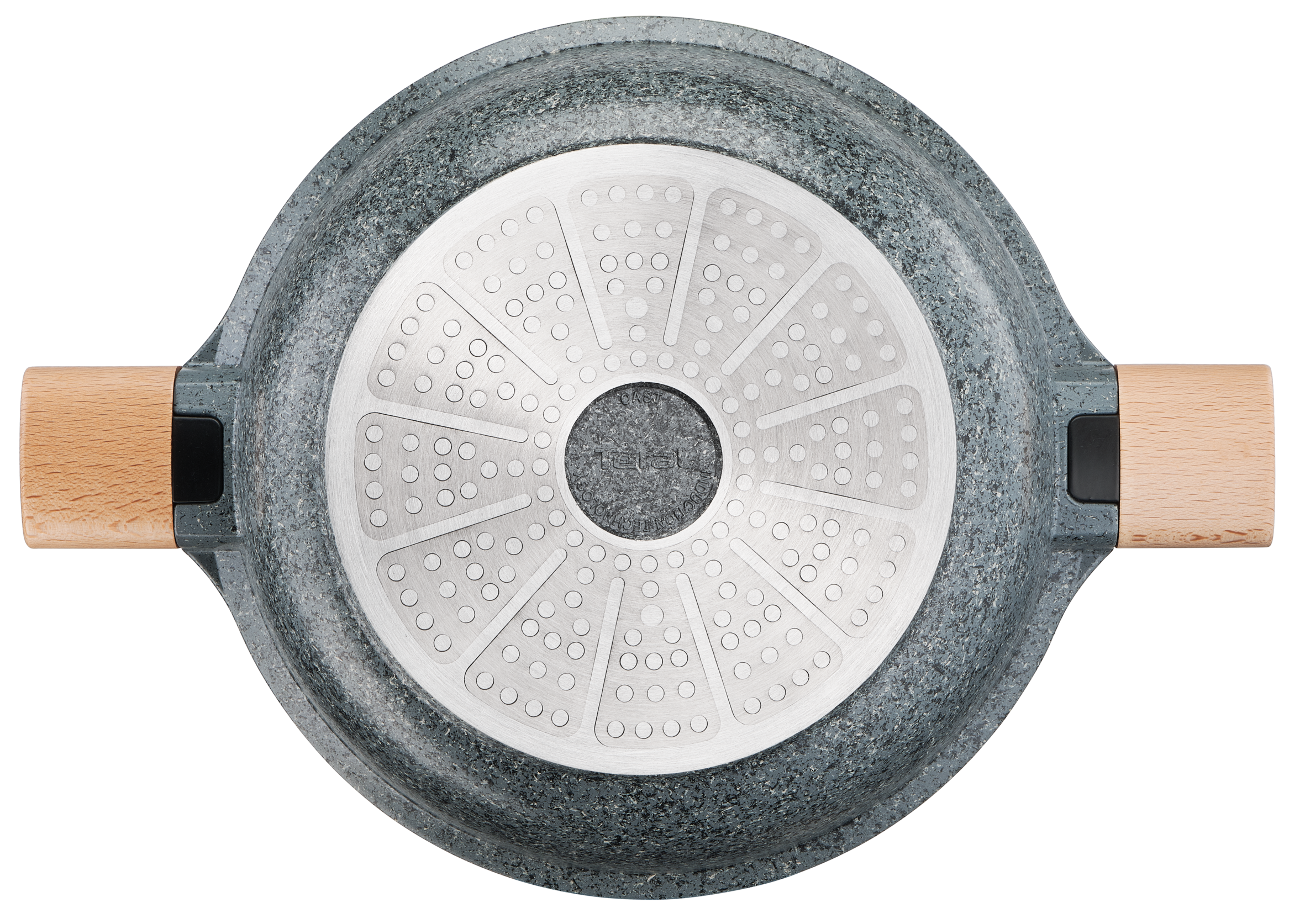 NATURA Granite manche bois Sautoir 24 cm