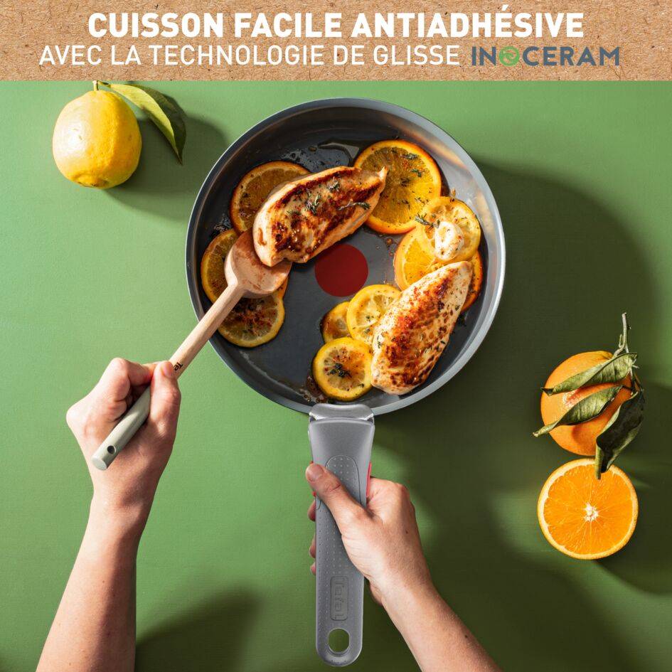 Ingenio Renew, Céramique antiadhésive, Sauteuse 24 cm, Induction