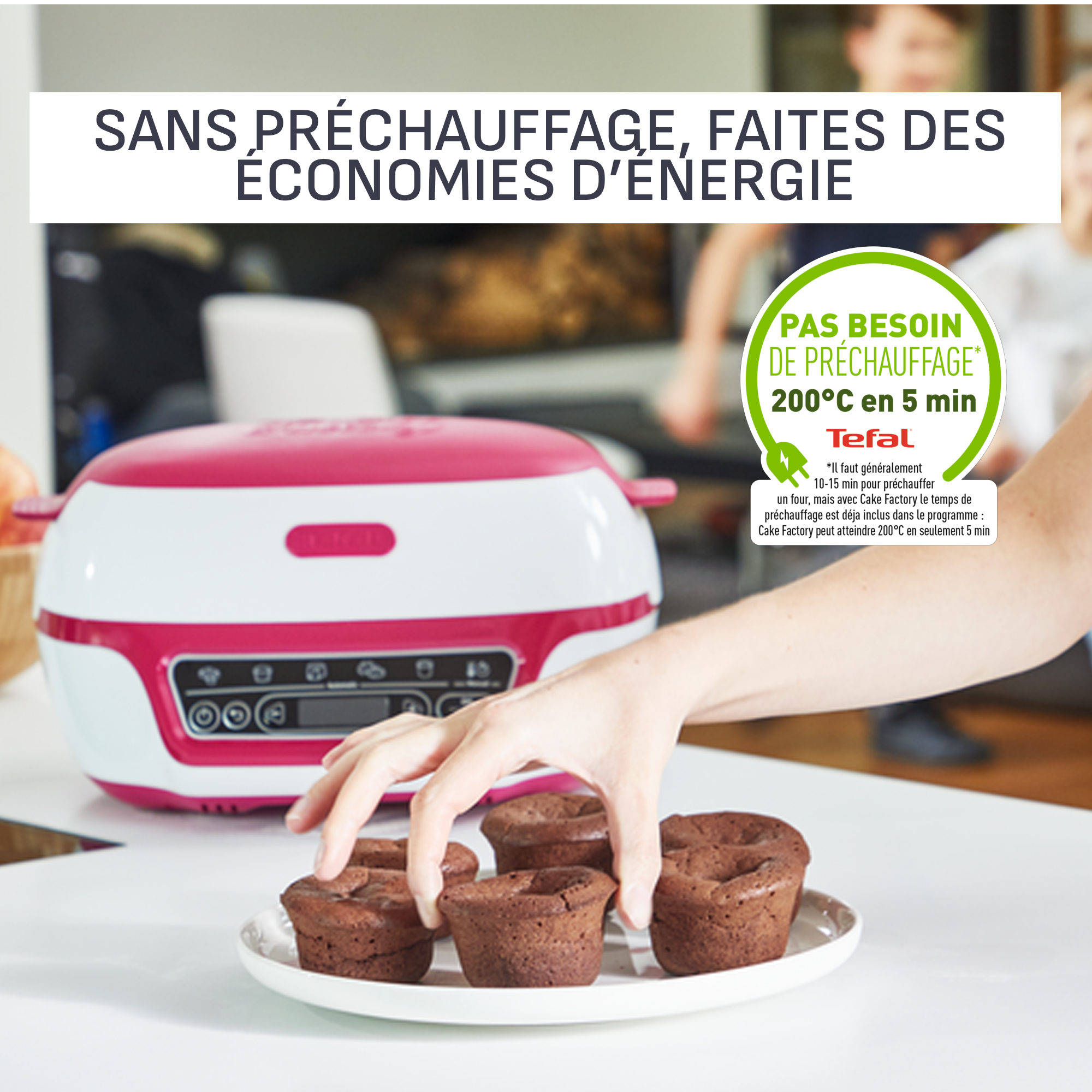 Cake Factory Délices, Machine à gâteaux, 5 programmes, mode manuel, moules muffins, cakes