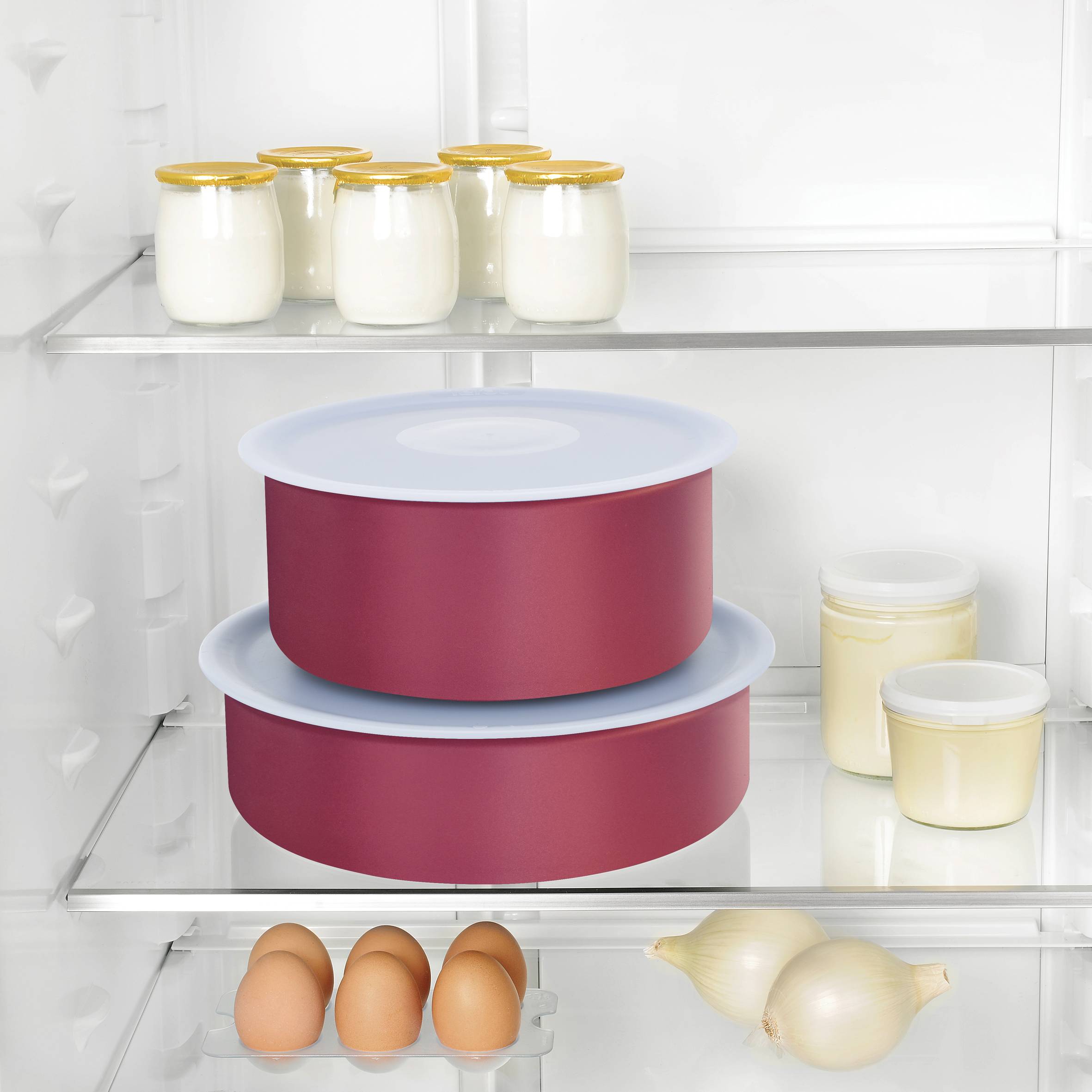 Ingenio performance rouge gamay induction batterie de cuisine 4 pièces