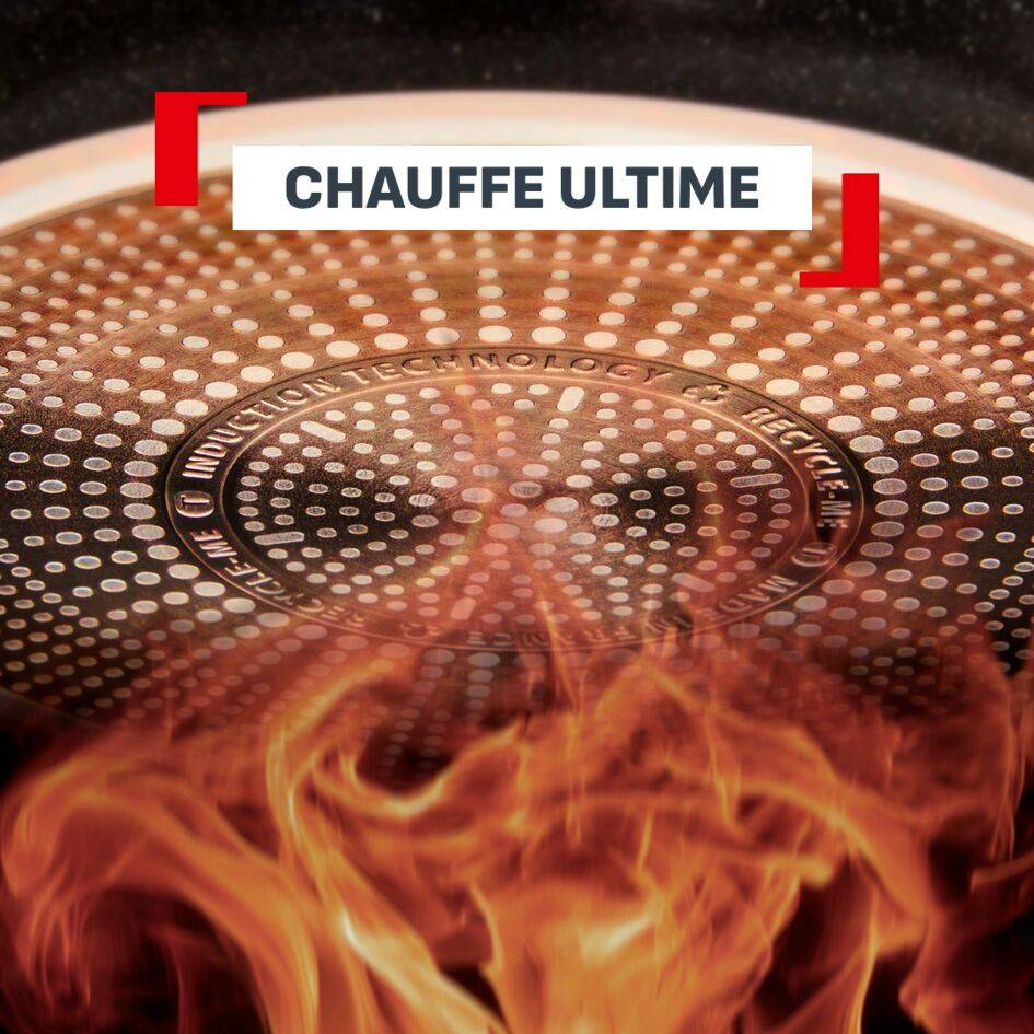 Experience, Poêle tout-en-un 24&nbsp;cm + couvercle, Revêtement antiadhésif FusionCore