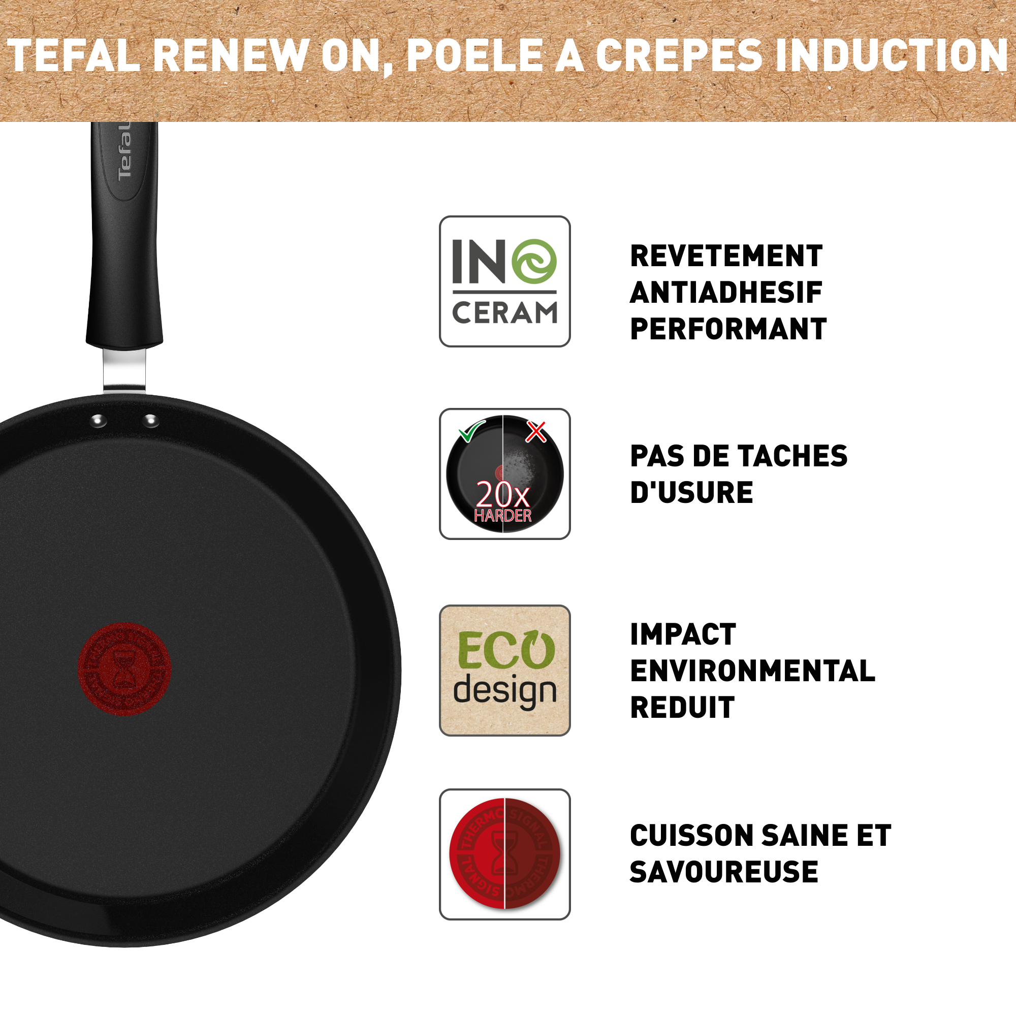 Renew On, Poêle à crêpes 25 cm
