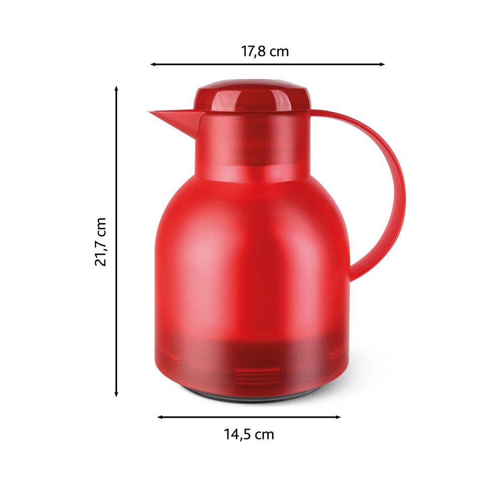SAMBA Pichet isotherme 1 L rouge translucide