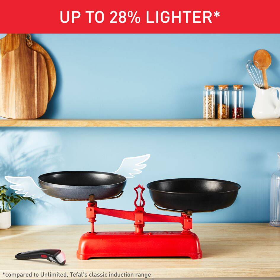 Ingenio So'Light, Frypan 28 cm, Lightweight Induction Frypan, Light Tech Technology