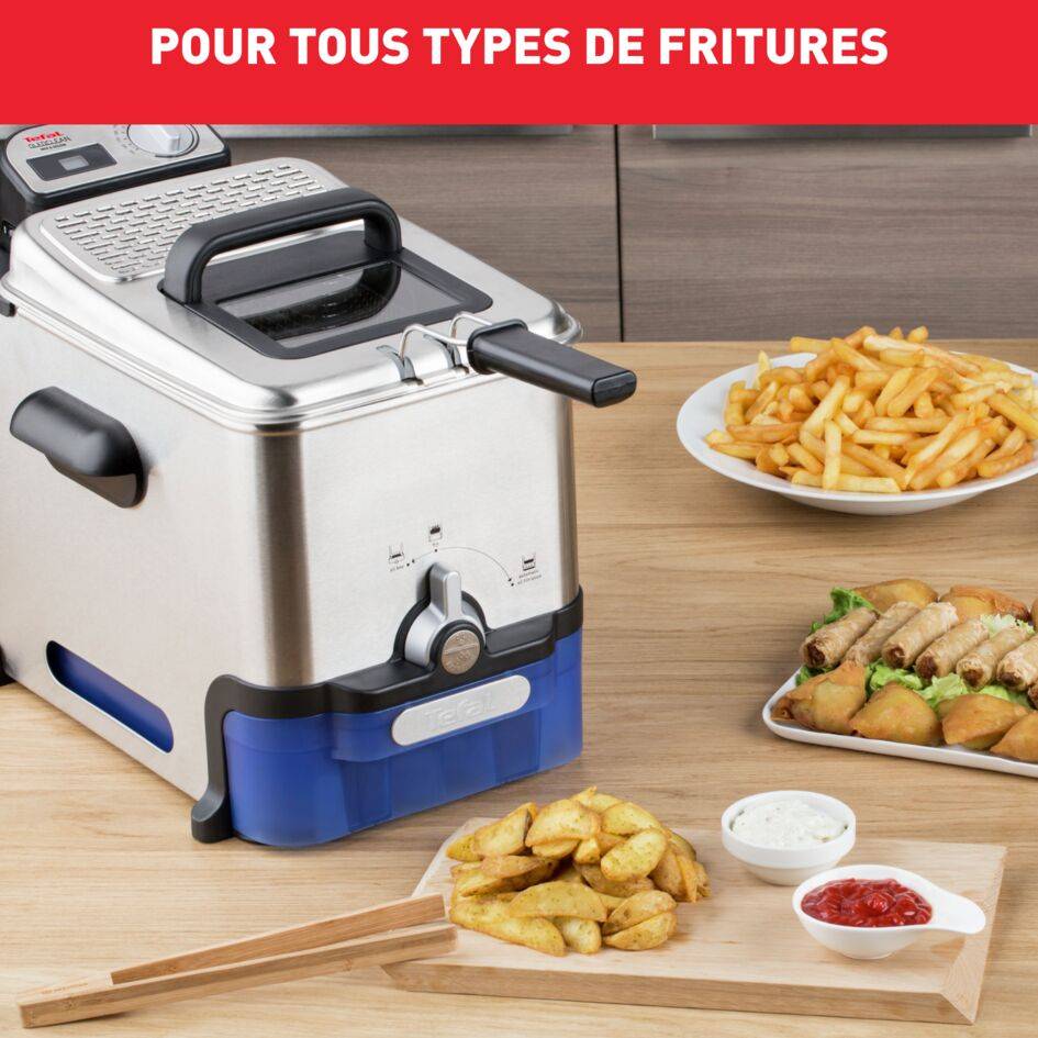 Oleo Clean Inox & Design, Friteuse à huile semi-professionnelle, 3.5L, Jusqu'à 6 personnes