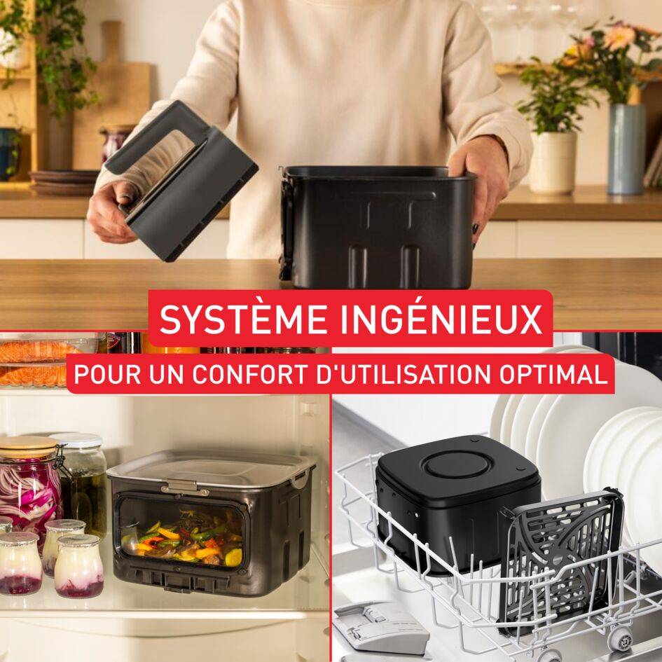Easy Fry Silence 7&nbsp;L, Le air fryer XXL le plus silencieux avec façade amovible