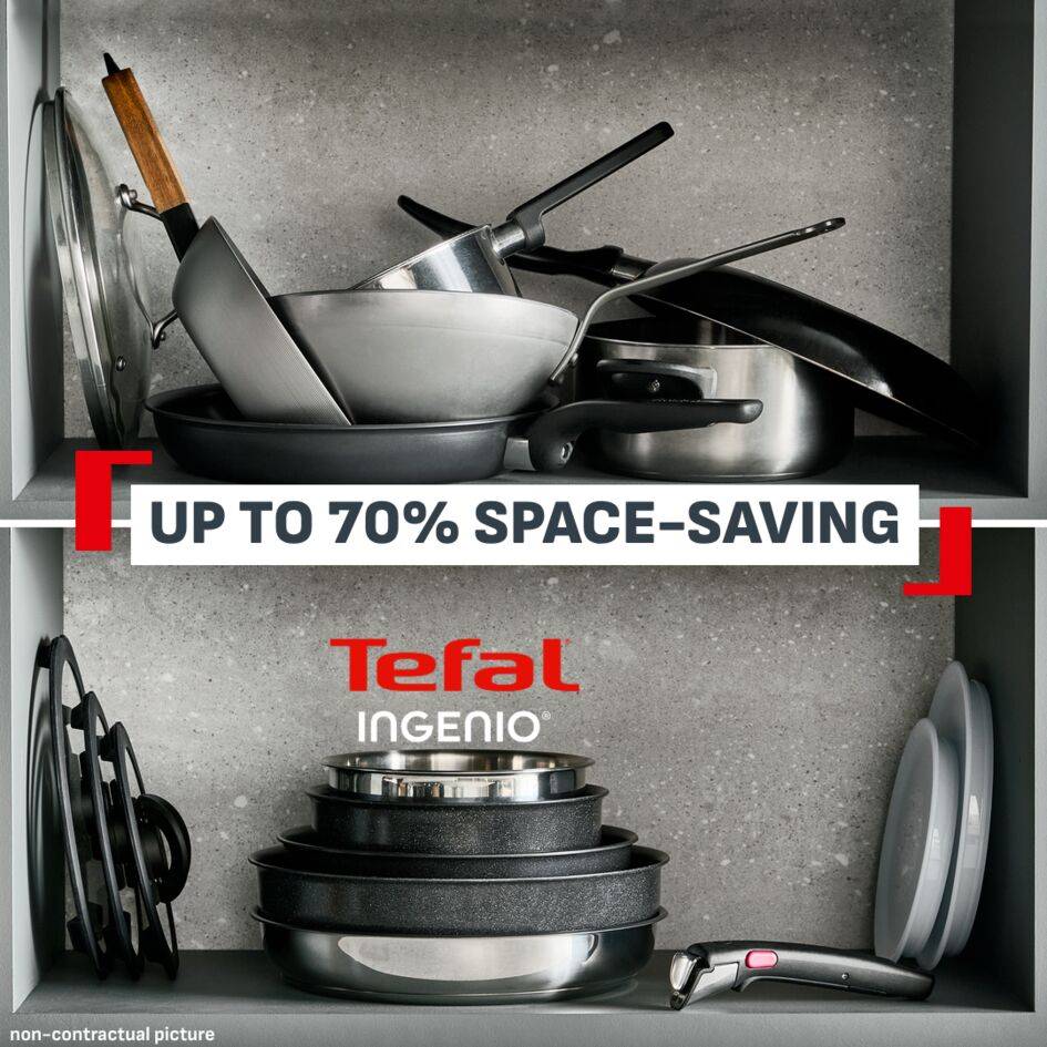 Ingenio Excellence Ceramic, Sauteuse 24 cm, Empilable, Revêtement céramique antiadhésif