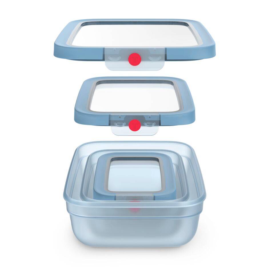 oneClick, Lot de boîtes de conservation, Compactes, Hermétiques