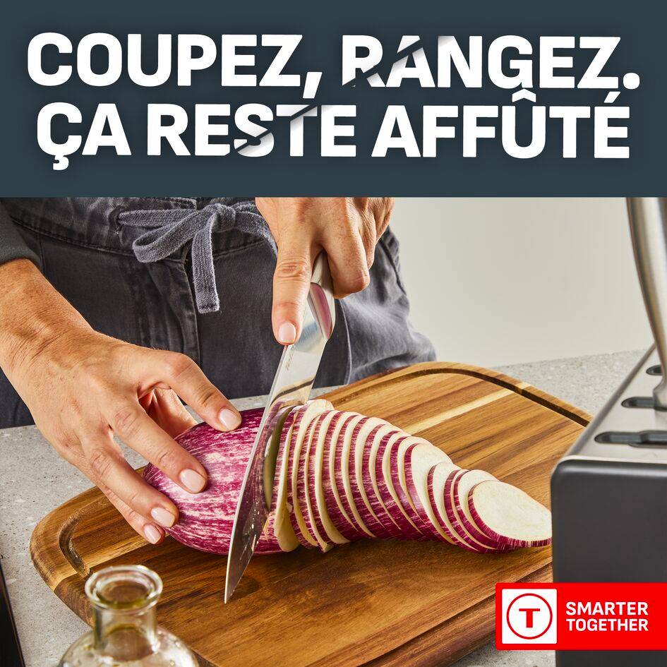 EverSharp, Set de couteaux 6&nbsp;pièces en acier inoxydable et bloc avec affûteur