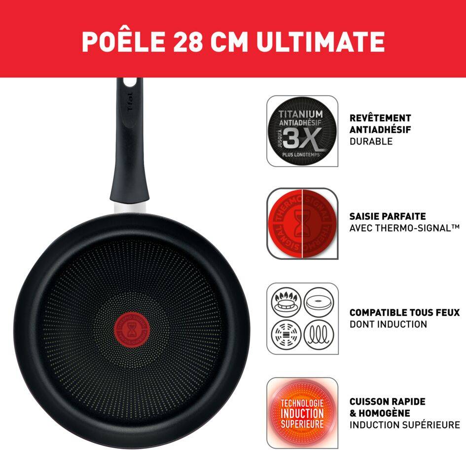 ULTIMATE ON Poêle 28 cm