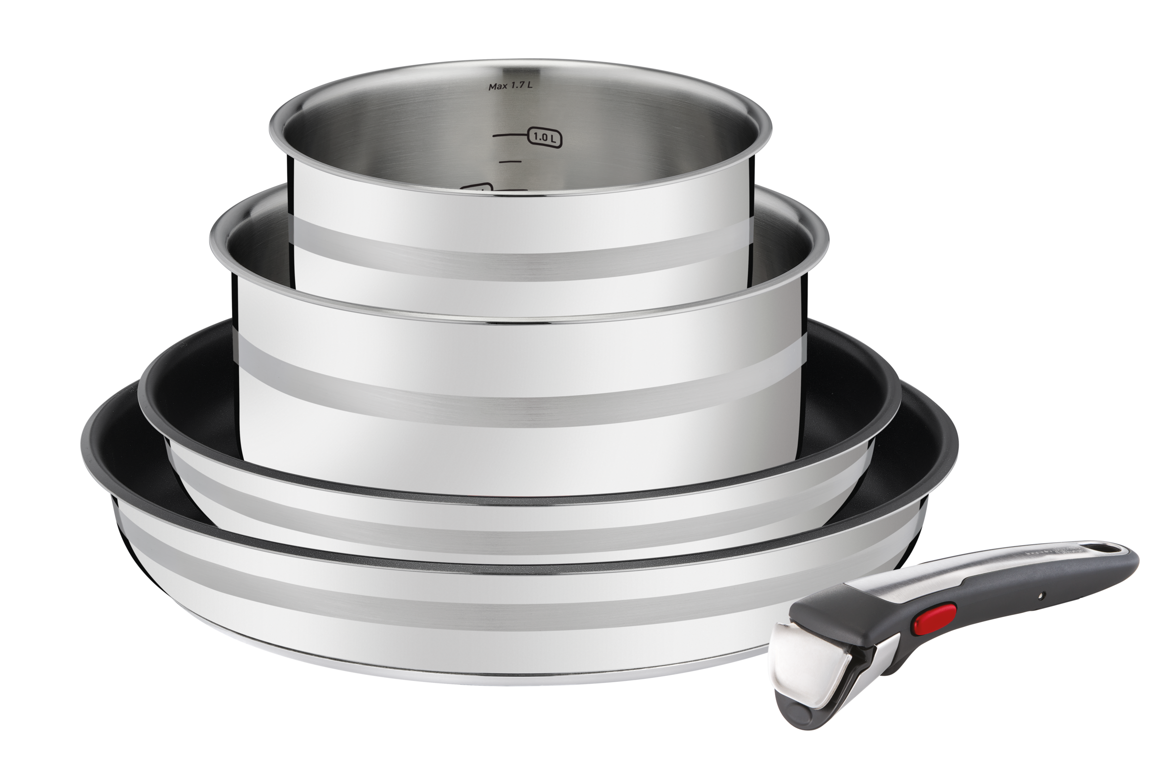 Ingenio Jamie Oliver, Antiadhésif, Batterie de cuisine 5 p, Induction