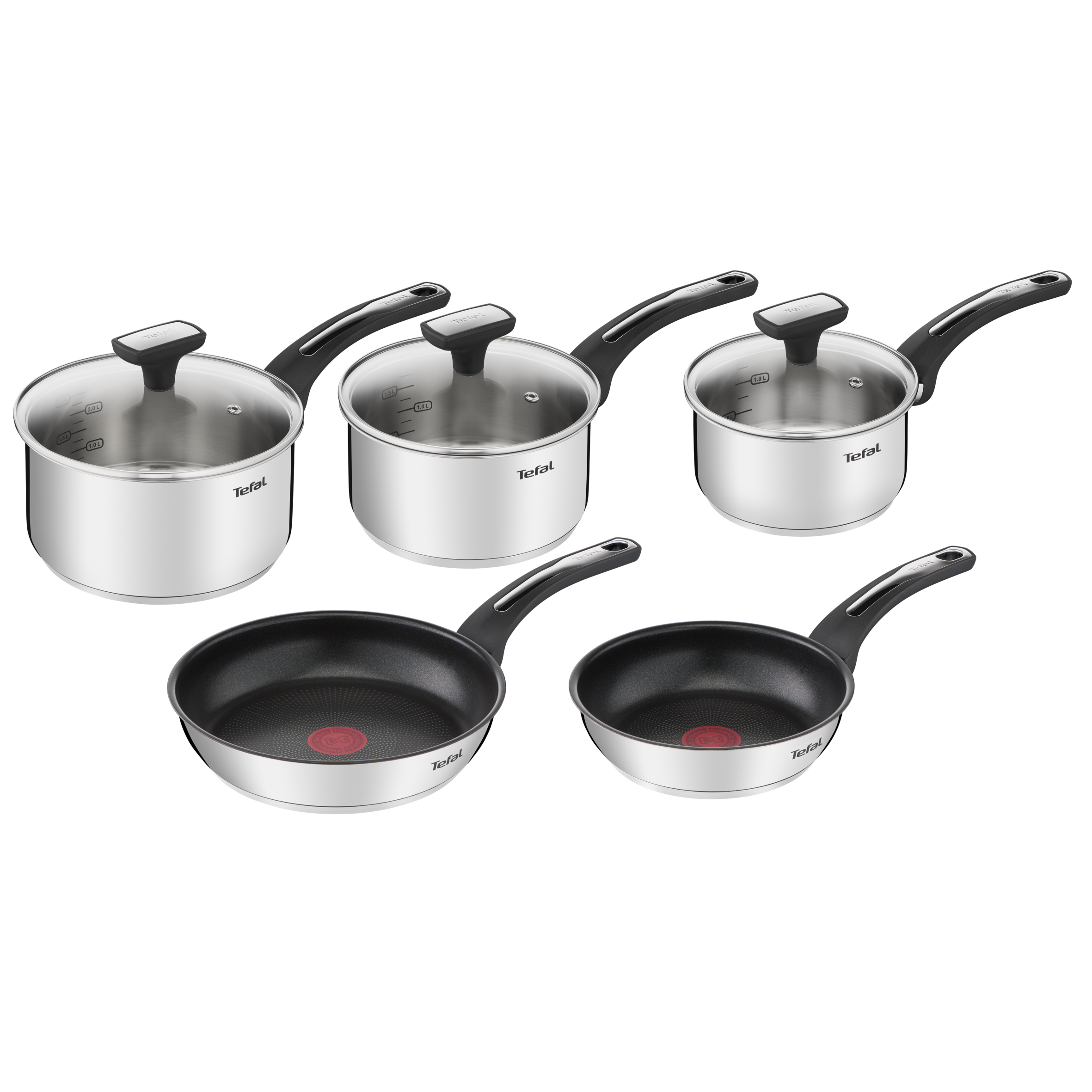 Emotion set 5 pièces poêles 20/24cm casseroles 16/18/20cm + cv