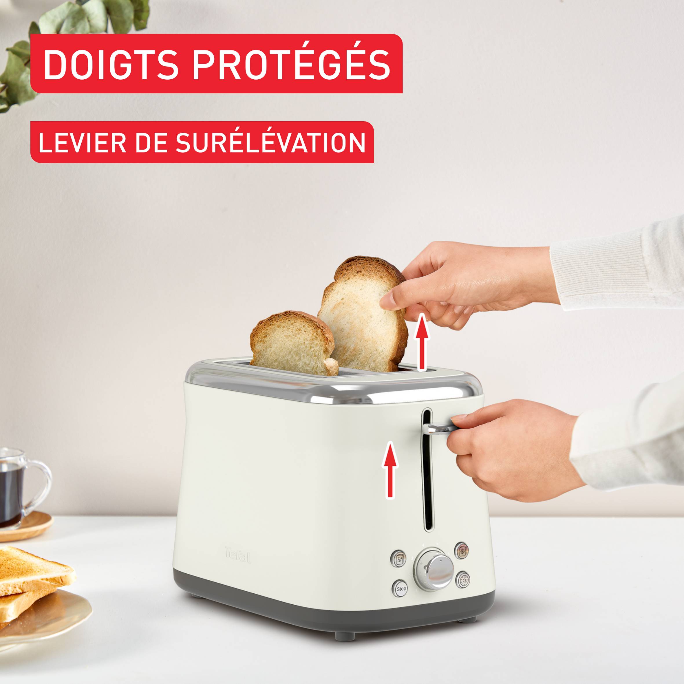 Collection, Inox, Grille-pain électrique, 2 fentes, 8 niveaux de dorage