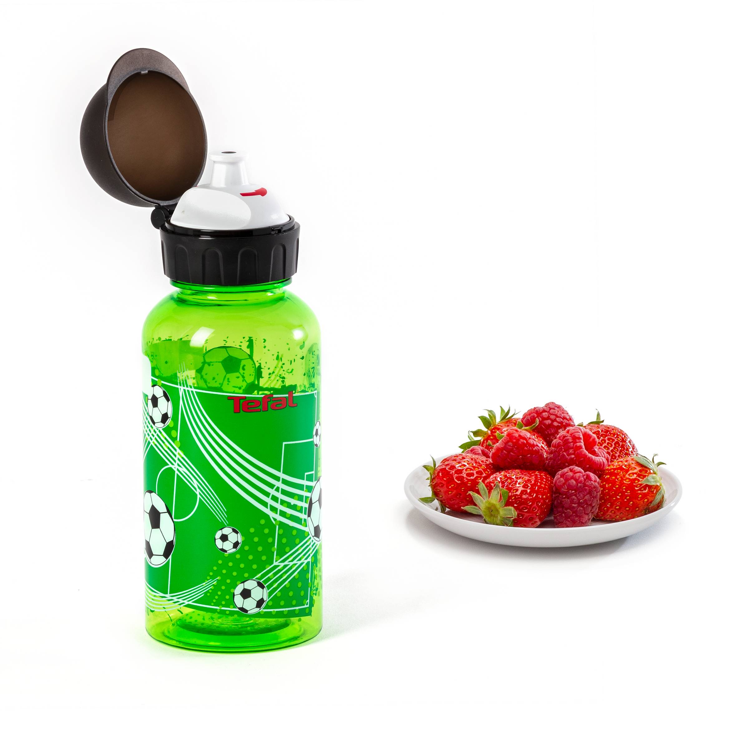 Gourde 0.4l tritan vert décor foot