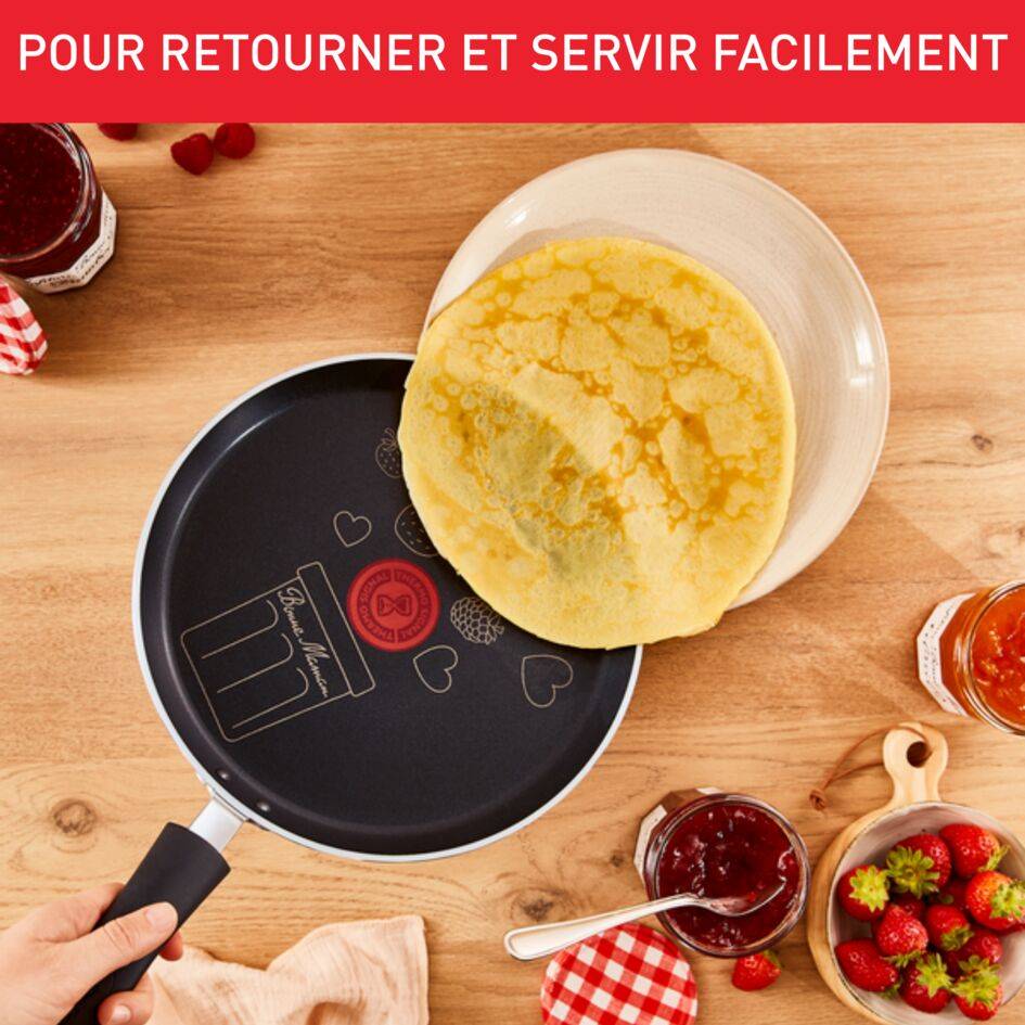 Tefal Bonne Maman Poêle à crêpe 25 cm induction