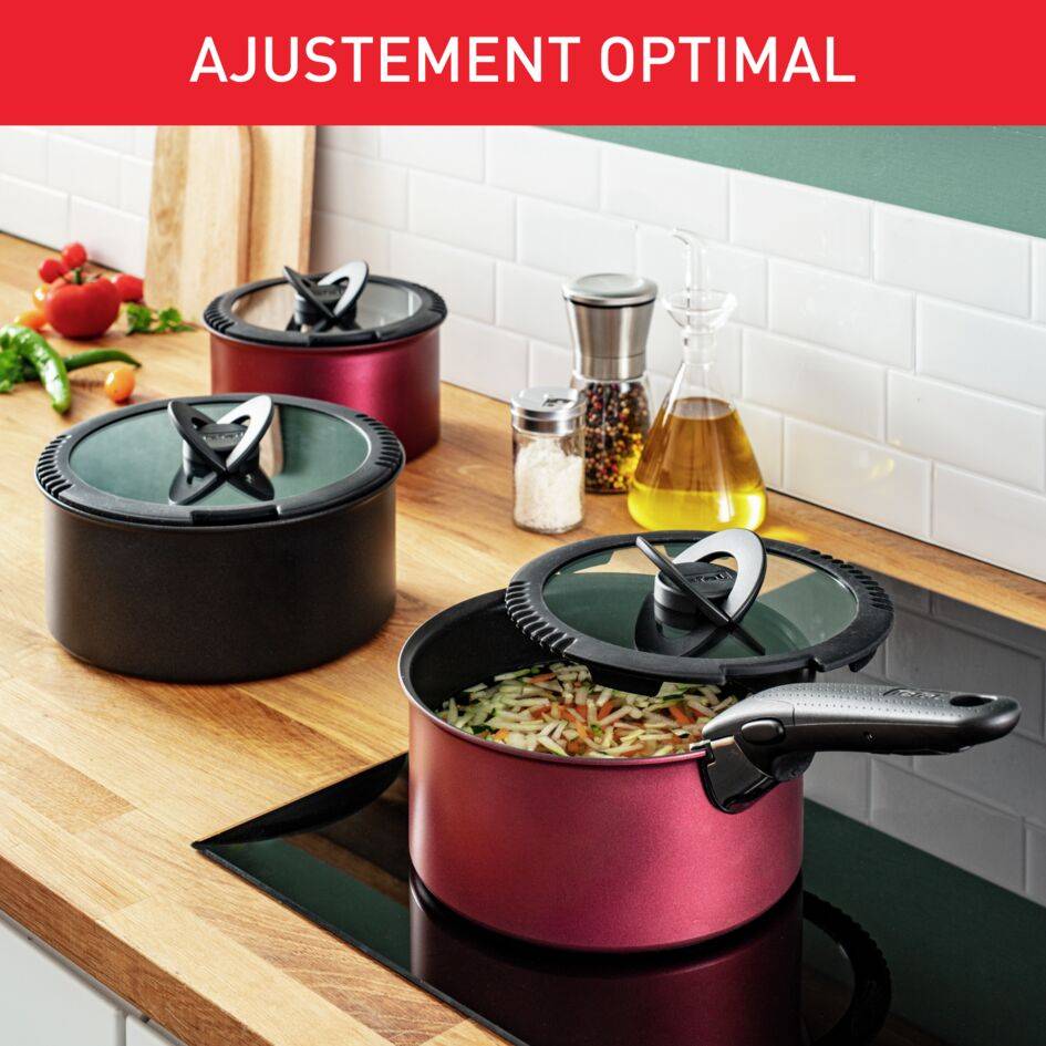 Ingenio couvercles - set 3 pièces 16/18/20cm 