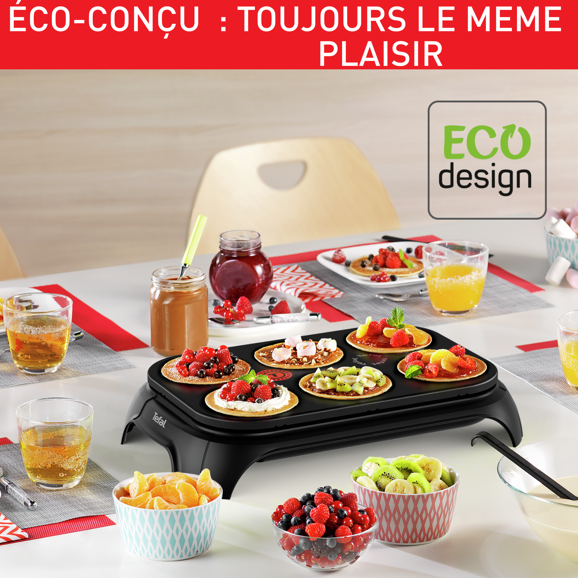 ECO CREP'PARTY ECO CONCU NOIR 6 CREPES