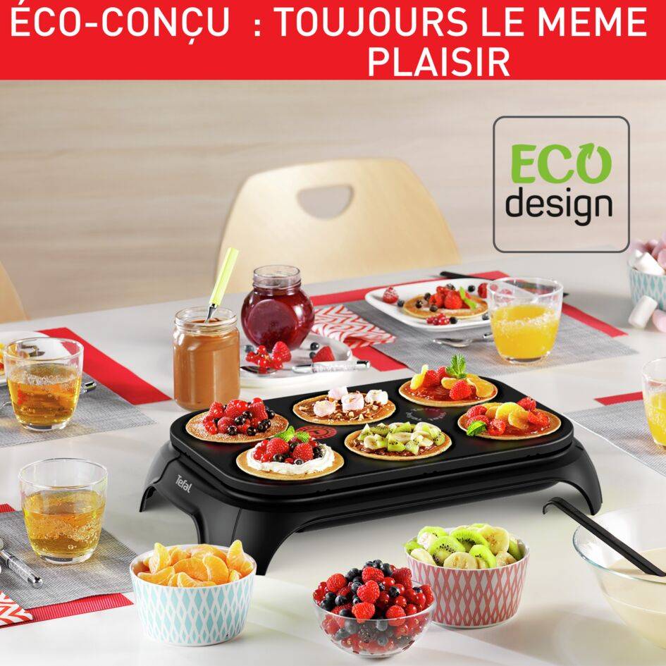 ECO CREP'PARTY ECO CONCU NOIR 6 CREPES