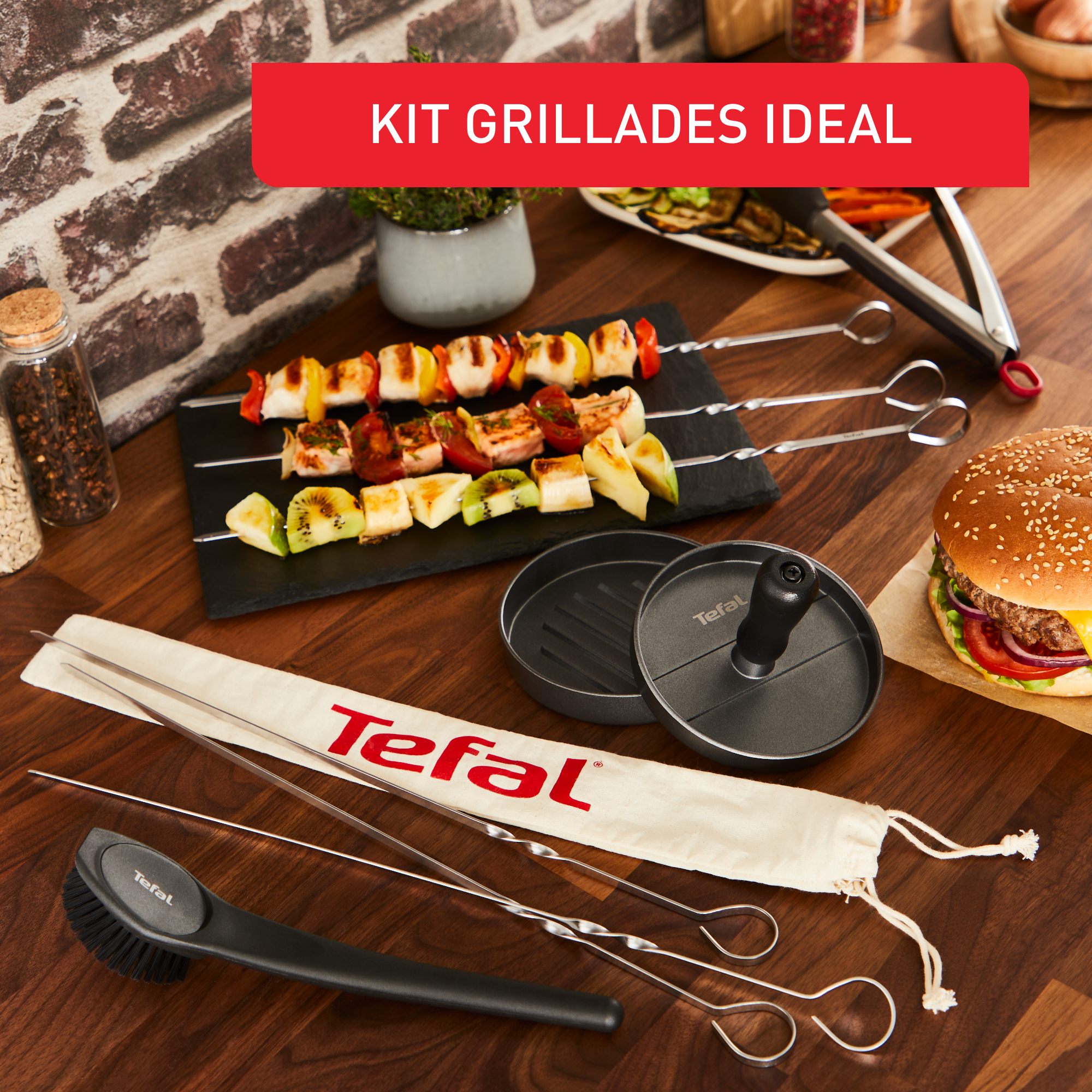 Brosse de nettoyage pour gril