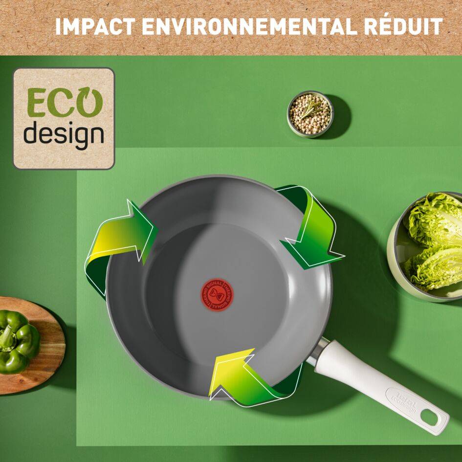 Renew On, Céramique antiadhésive, Poêle wok 28 cm, Induction