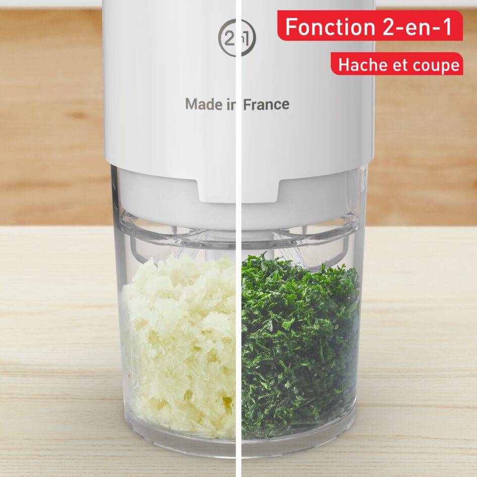 Mini hachoir électrique, Fonction 2-en-1, 220 W