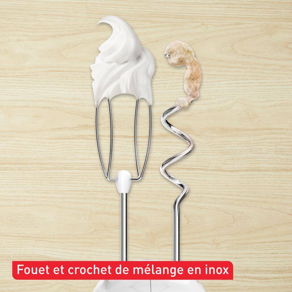 Prep'mix+, Batteur électrique + 2 jeux de fouets + embout pied mixeur, 500W