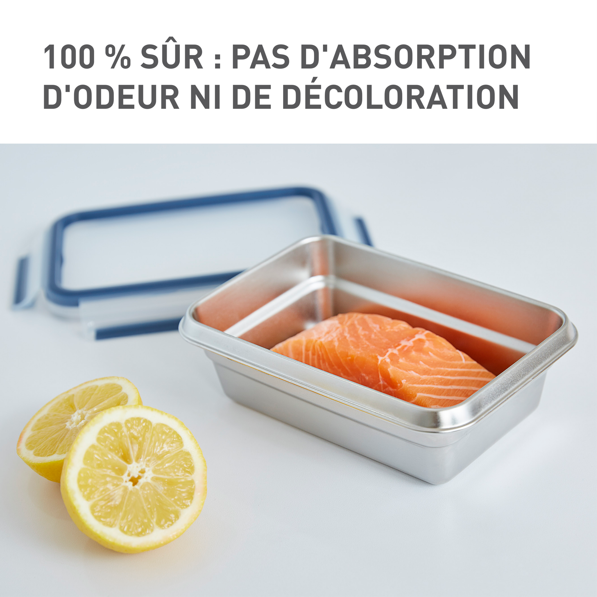 MASTERSEAL Inox Boîte de conservation carrée 0,2 L