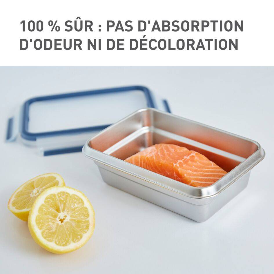 MASTERSEAL Inox Boîte de conservation carrée 0,2 L