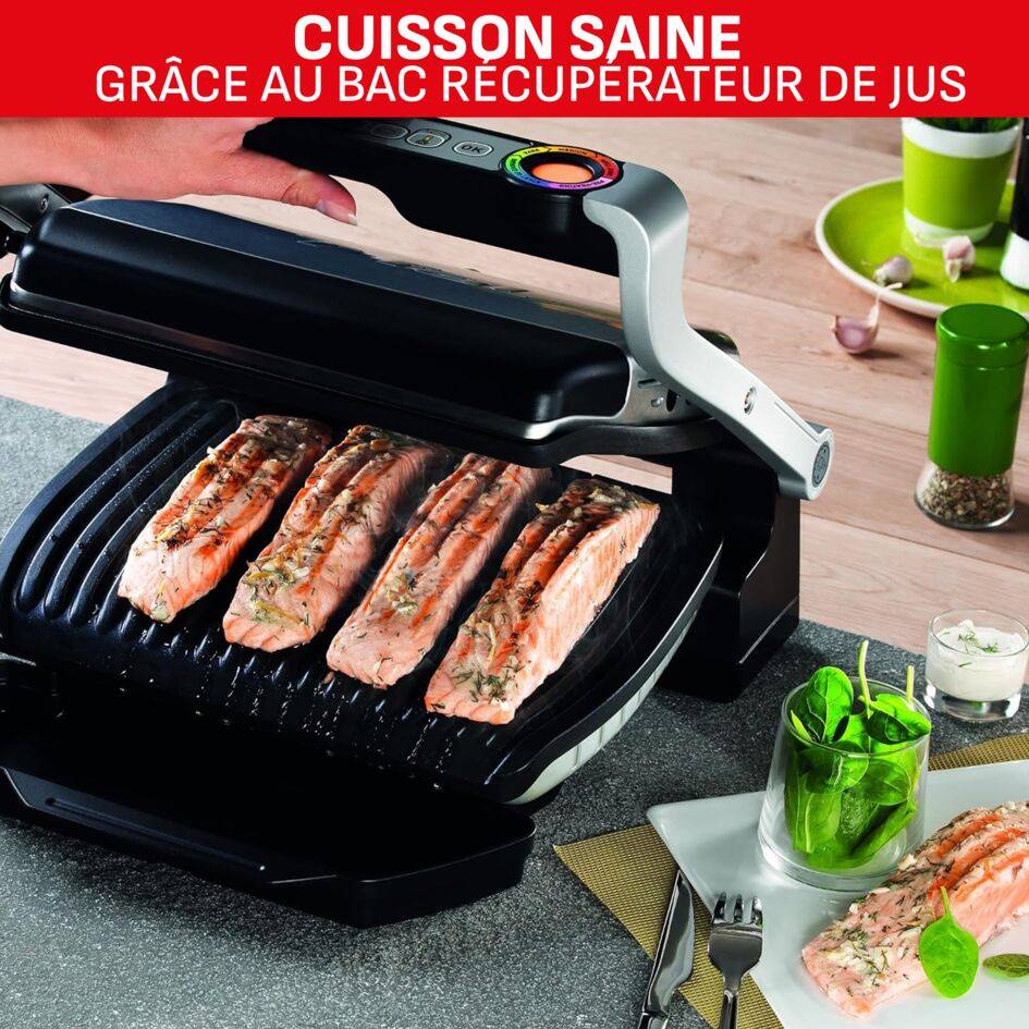 Optigrill+, grill intelligent, 6 programmes, mode manuel, 4 personnes + plaques gaufres