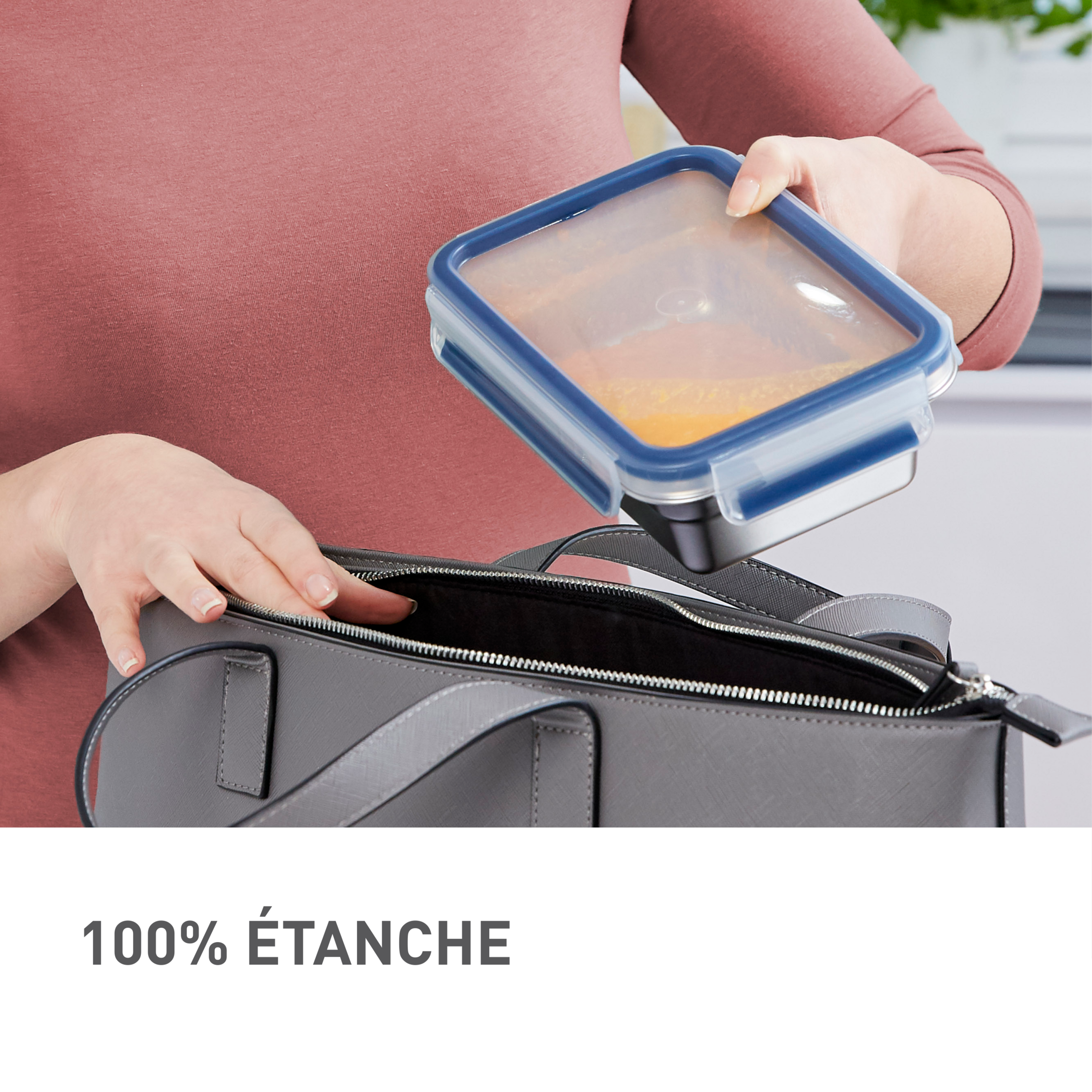 MASTERSEAL Inox Boîte de conservation carrée 0,2 L