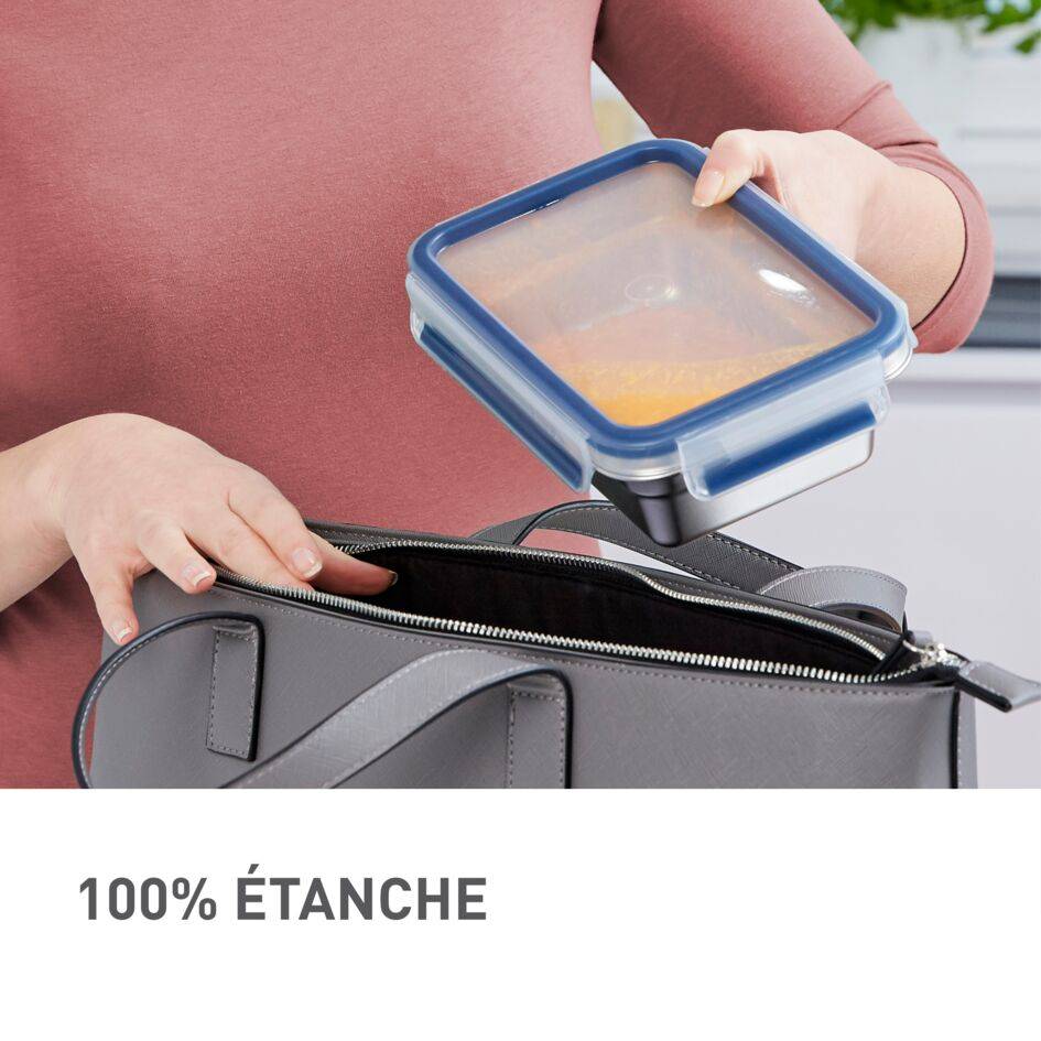 MASTERSEAL Inox Boîte de conservation carrée 0,2 L