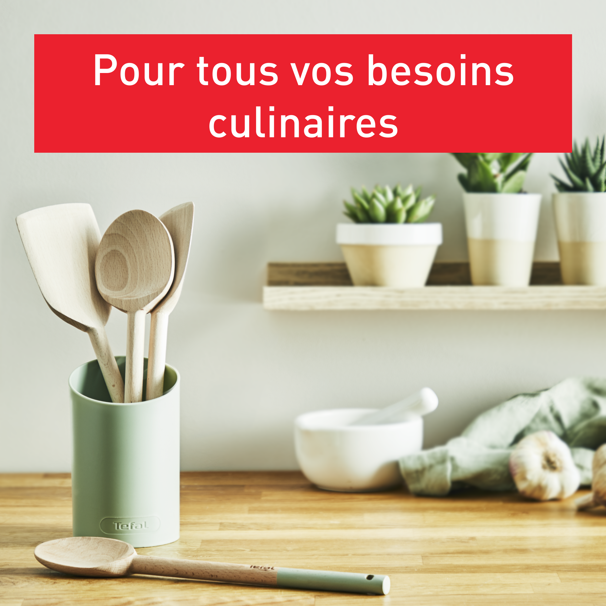 Natura Set d'ustensiles en bois : Cuillère large 28 cm, Spatule 29 cm, Maryse 28 cm, Cuillère 29 cm et pot à ustensiles