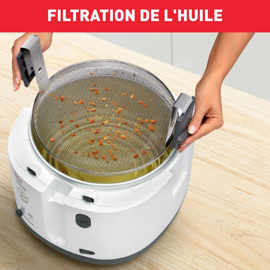Friteuse Filtra One, 1,2 Kg, filtration de l'huile