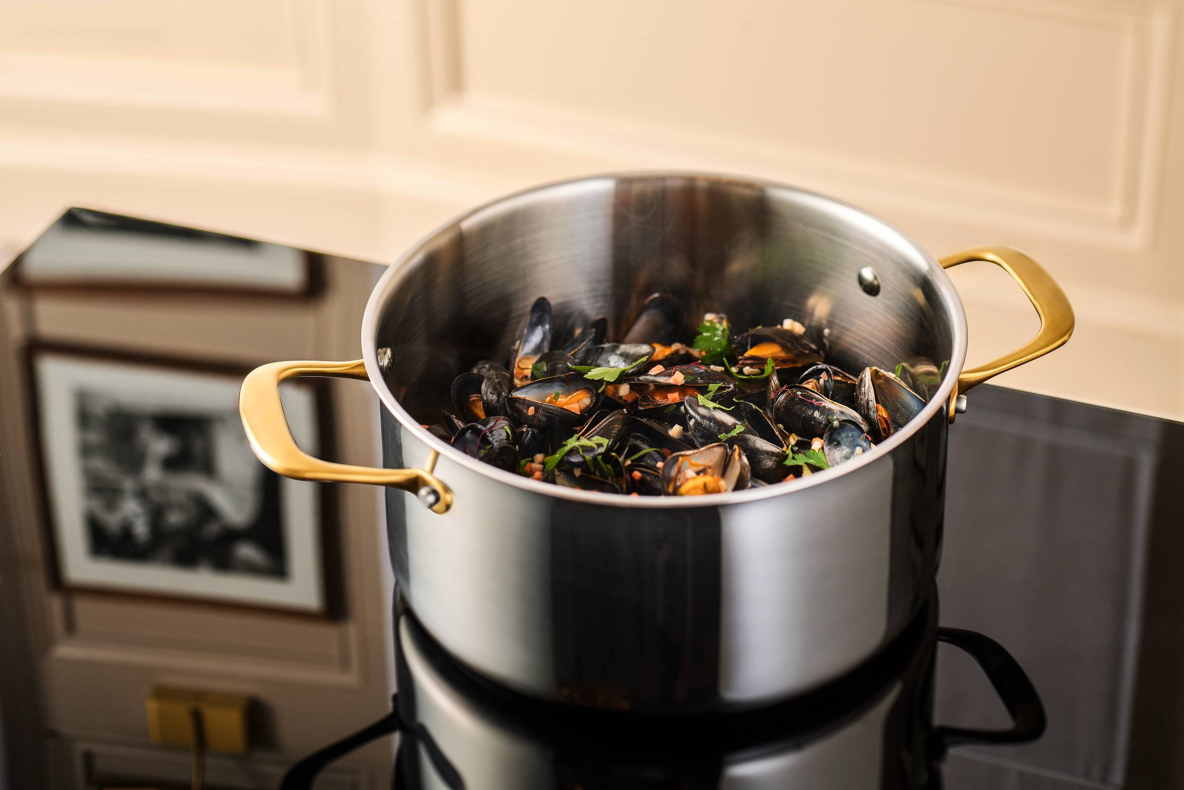 Tefal & Bocuse, Faitout de 24 cm avec couvercle en verre, Acier