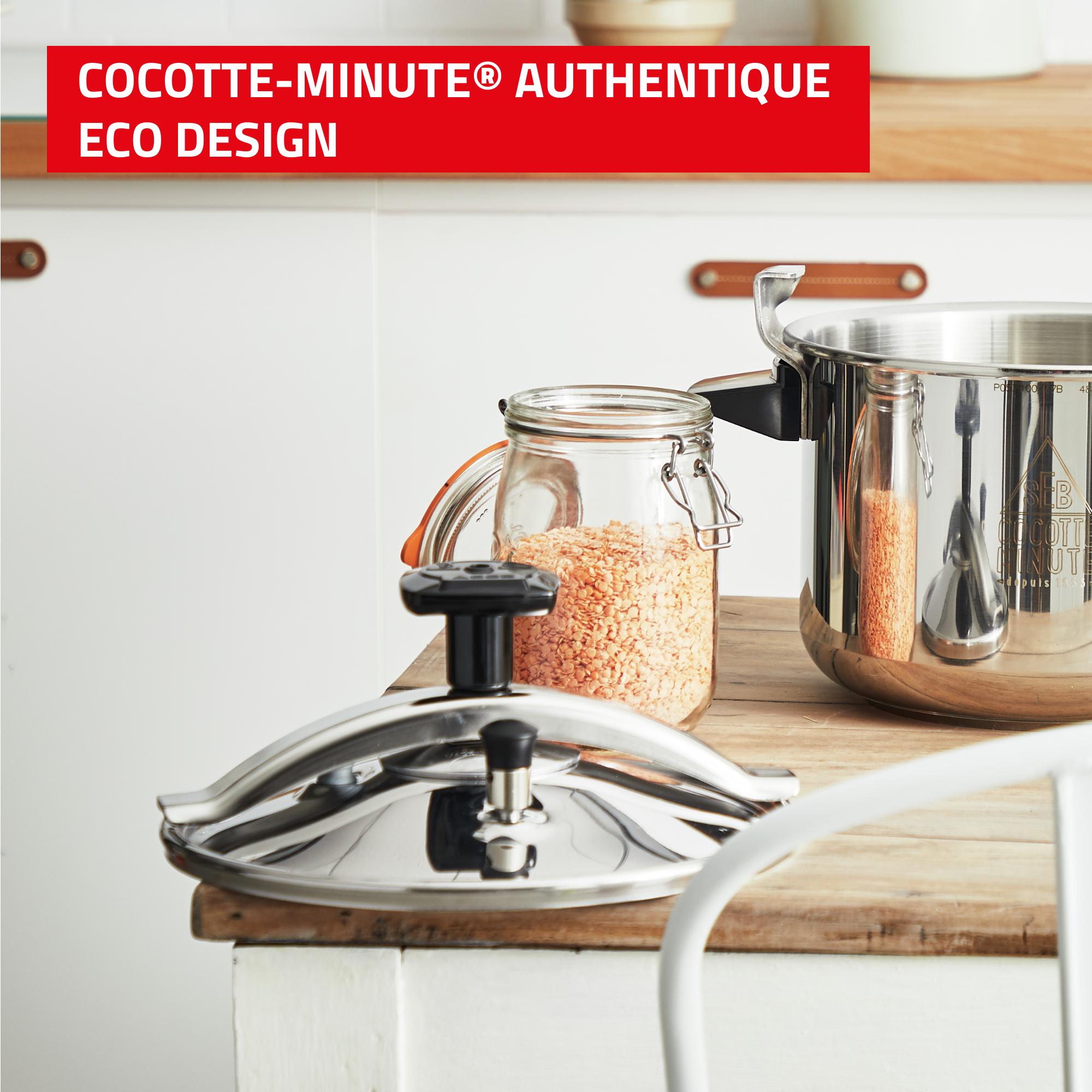 Authentique Eco, Cocotte-Minute® 4.5L, Cuisson rapide, Cuisine saine, Fabriqué en France