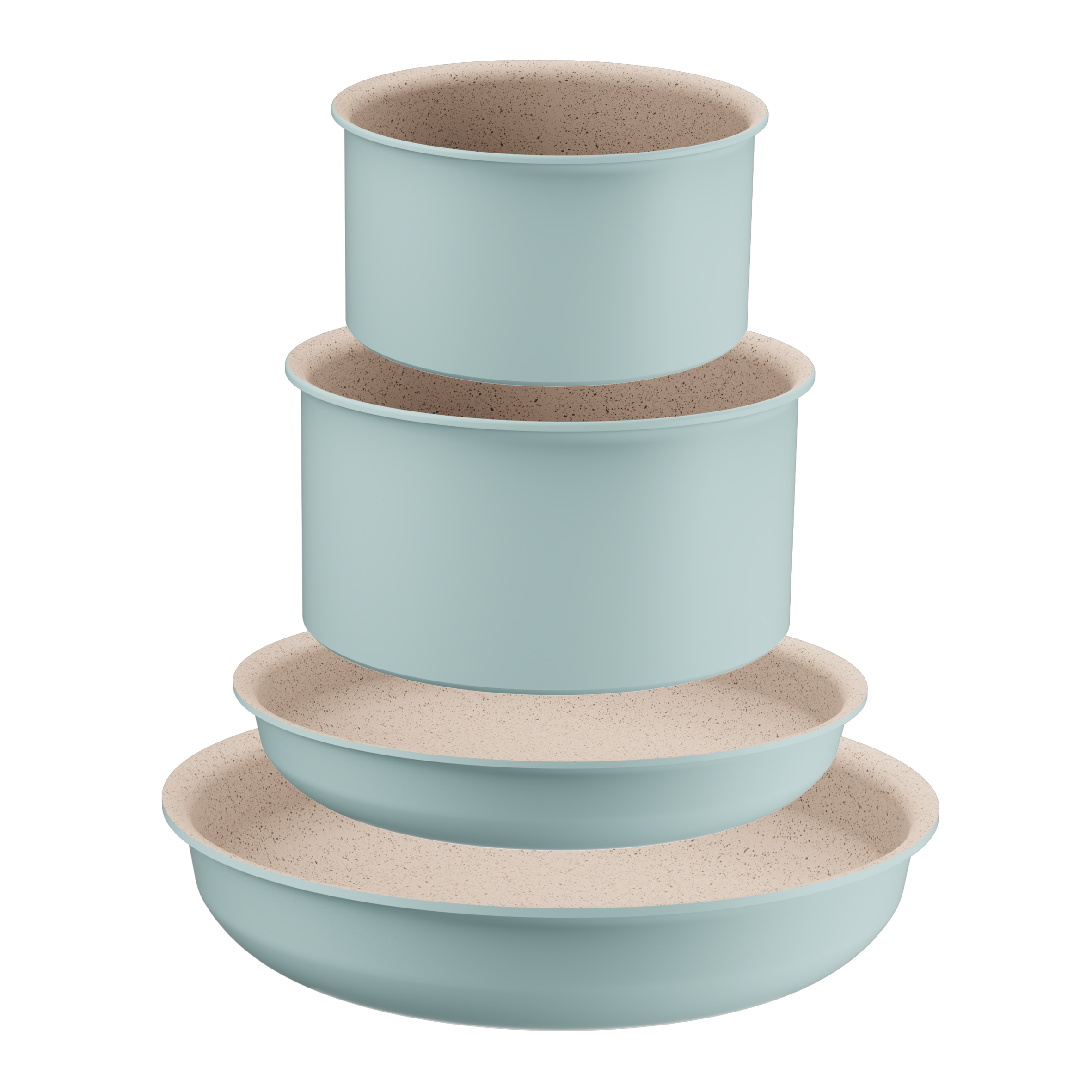 Ingenio Harmony, Batterie de cuisine 5&nbsp;pièces, Poignée amovible