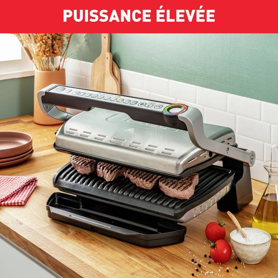 Optigrill+ XL, grill intelligent, 9 programmes, mode manuel, XL jusqu’à 8 personnes