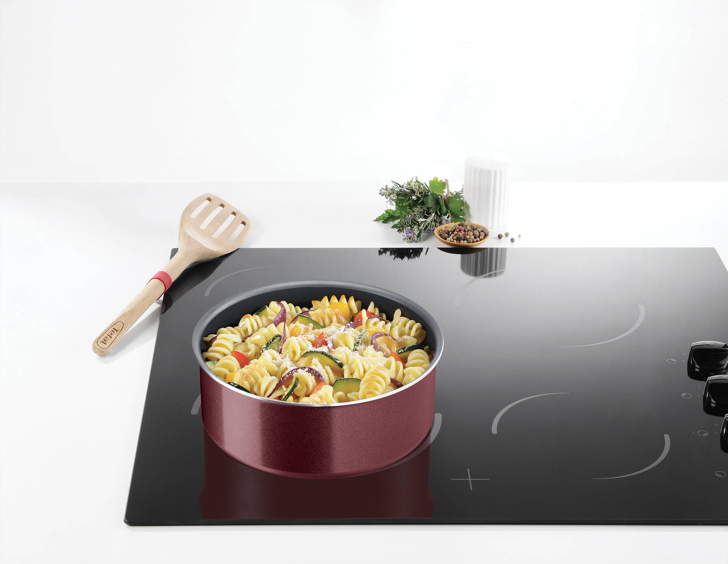 COOK'N CLEAN INGENIO Casseroles 16/18/20 cm (1.5/2.1/3L) + 1 poignée
